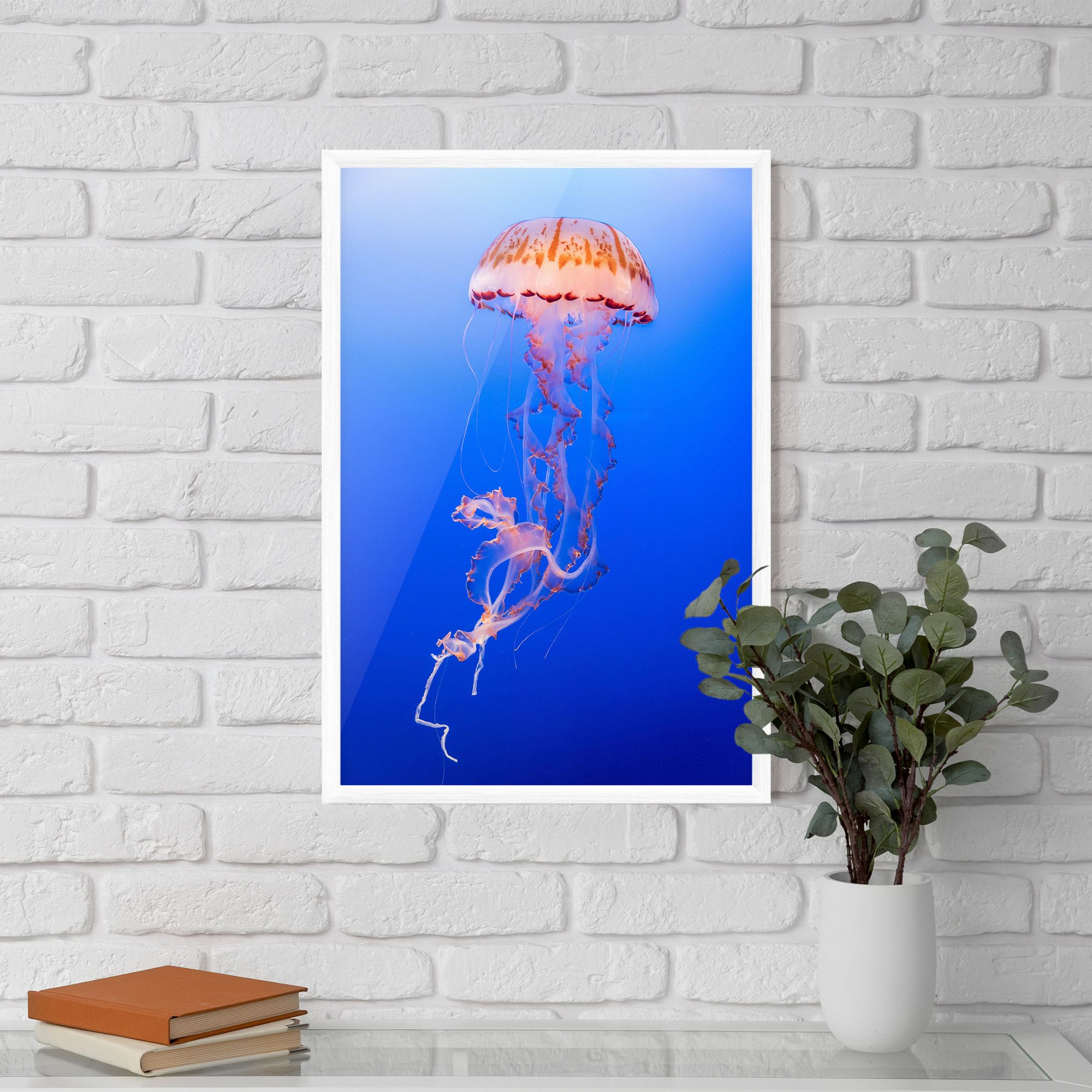 Pretty White Jellyfish mockup 5
