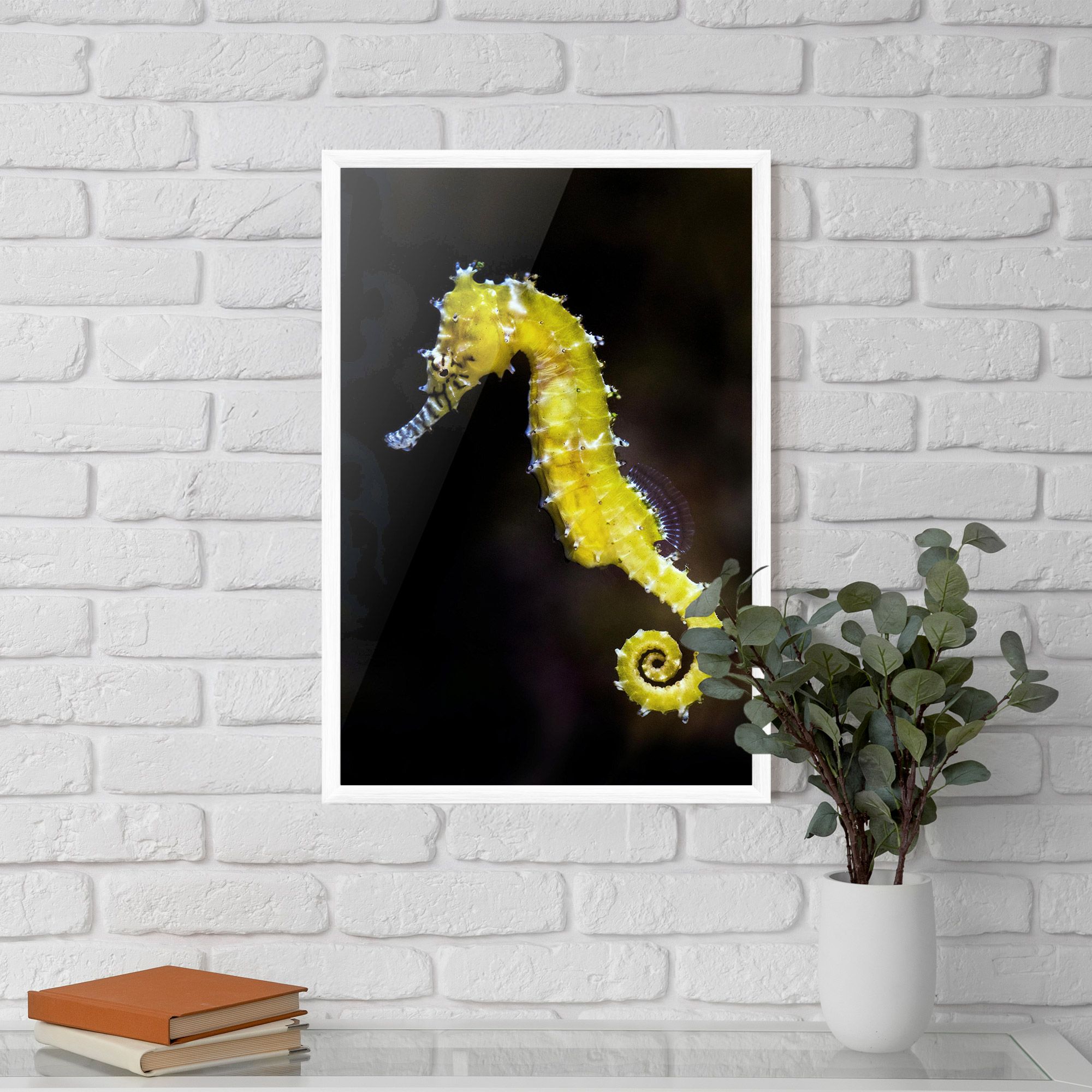 Yellow Seahorse mockup 5