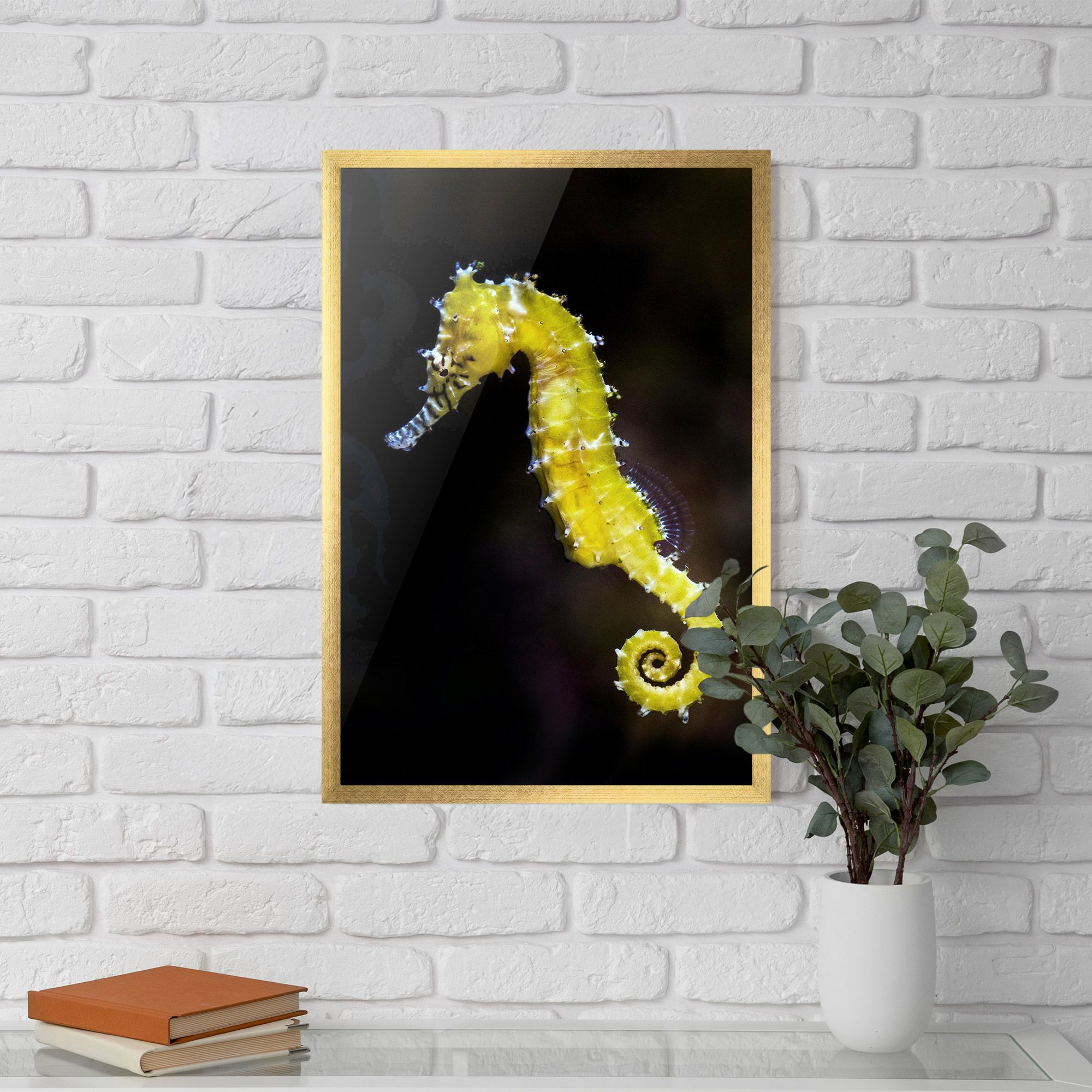 Yellow Seahorse mockup 5
