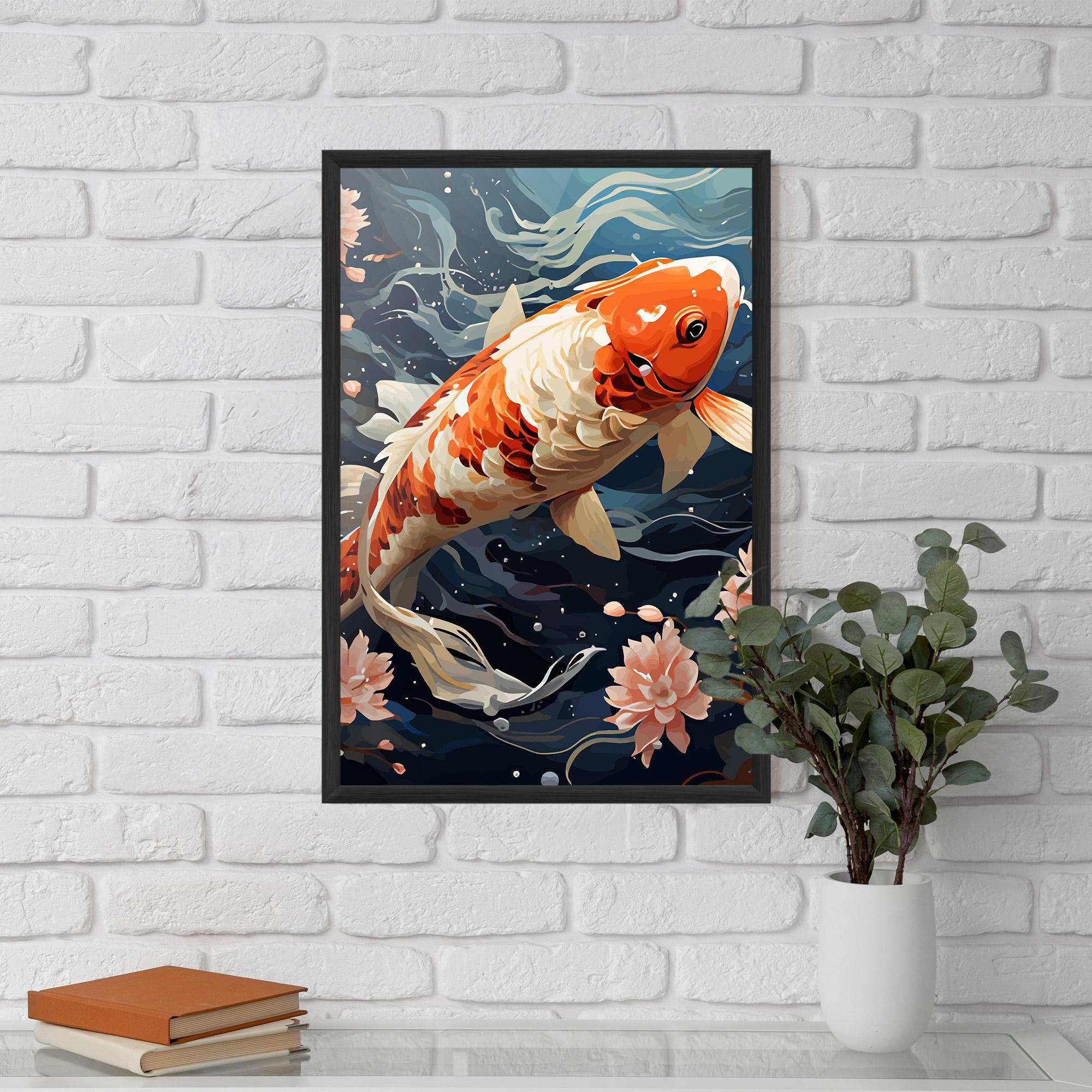 Poster Înrămat Pretty Koi mockup 5