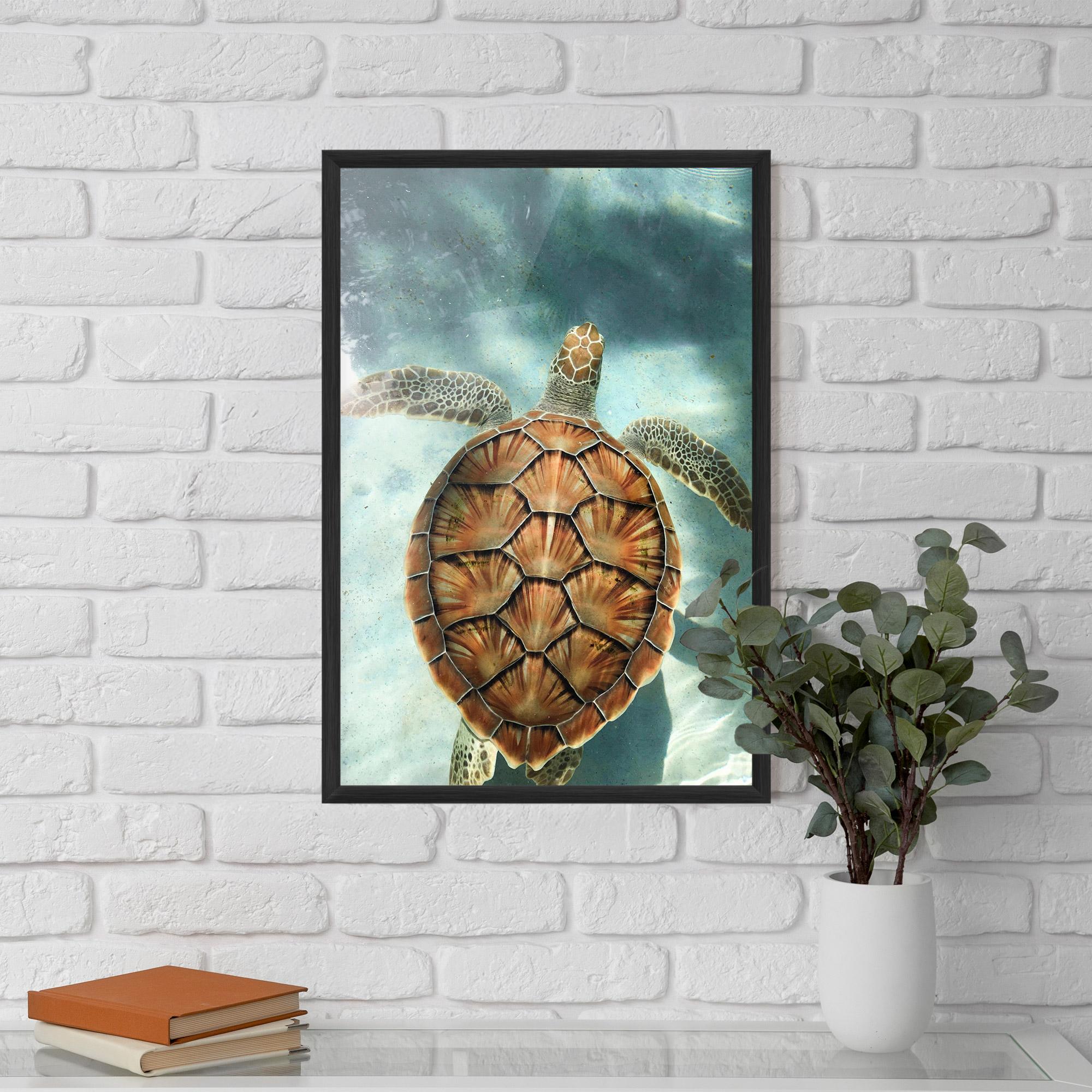 Poster Înrămat Water Tortoise mockup 5