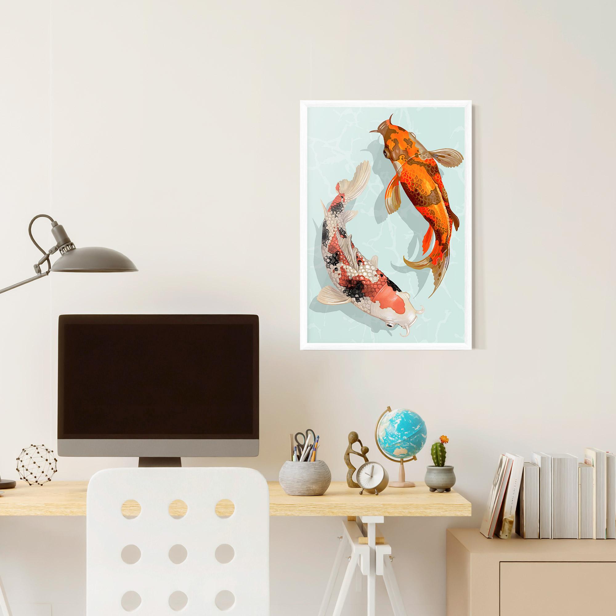 Poster Înrămat Koi Fish mockup 6