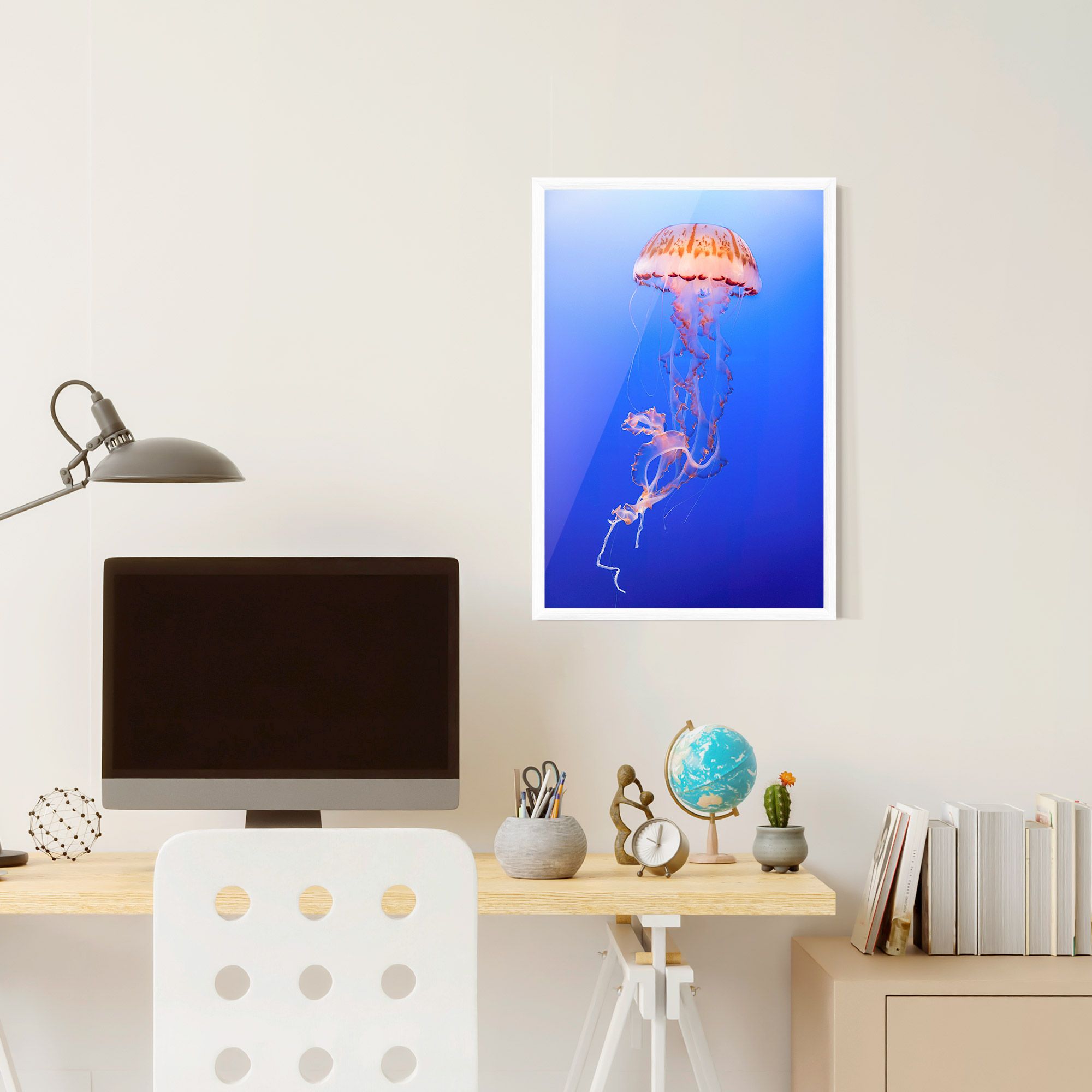 Pretty White Jellyfish mockup 6