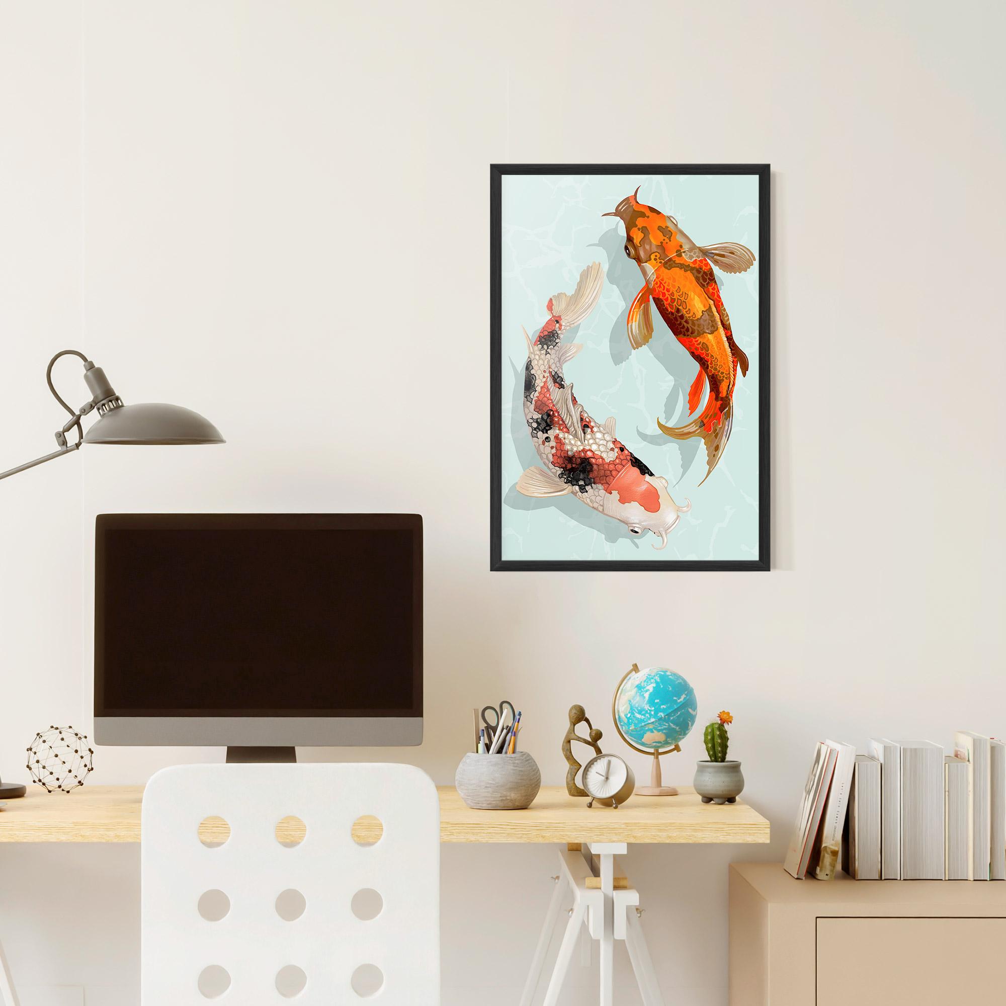 Poster Înrămat Koi Fish mockup 6