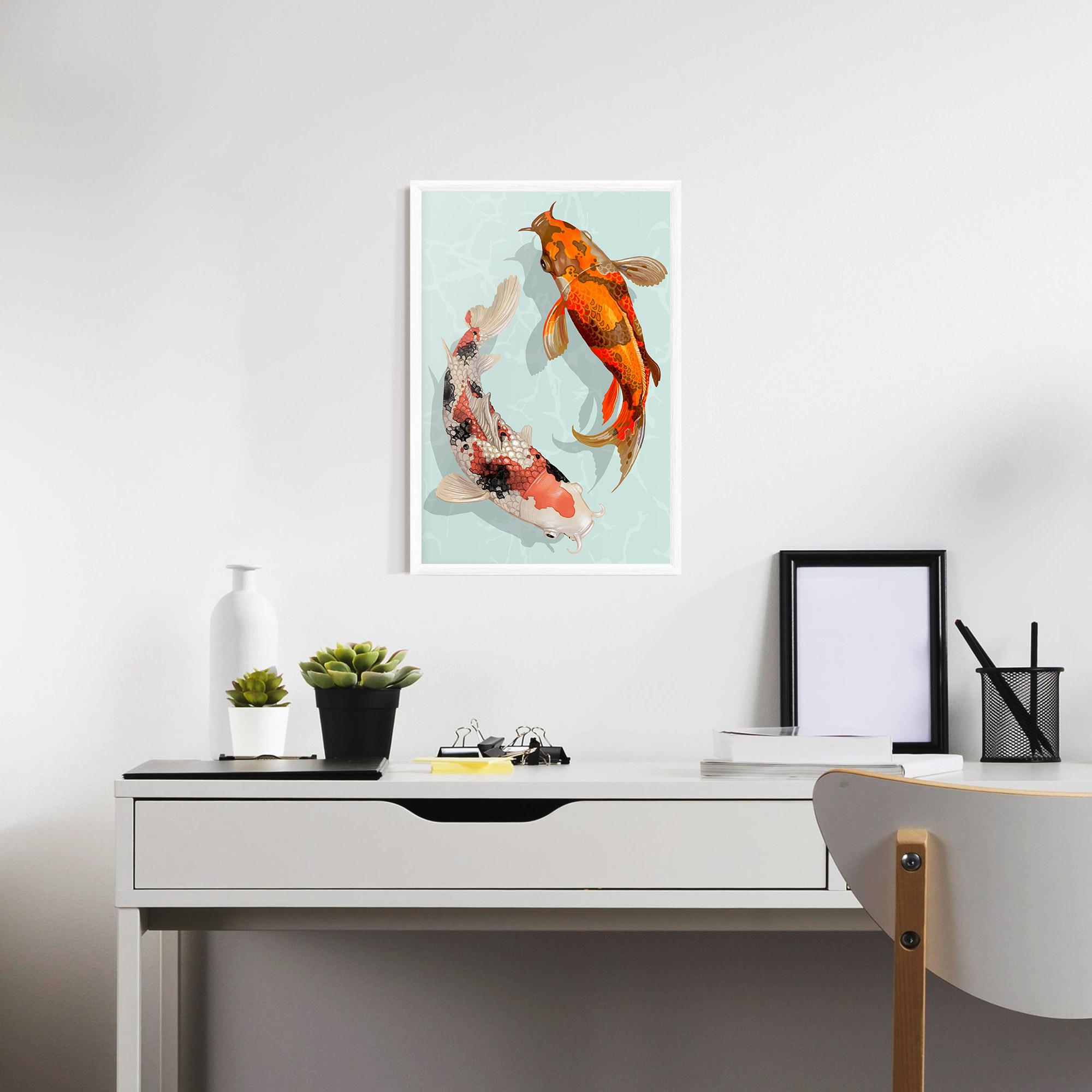 Poster Înrămat Koi Fish mockup 7