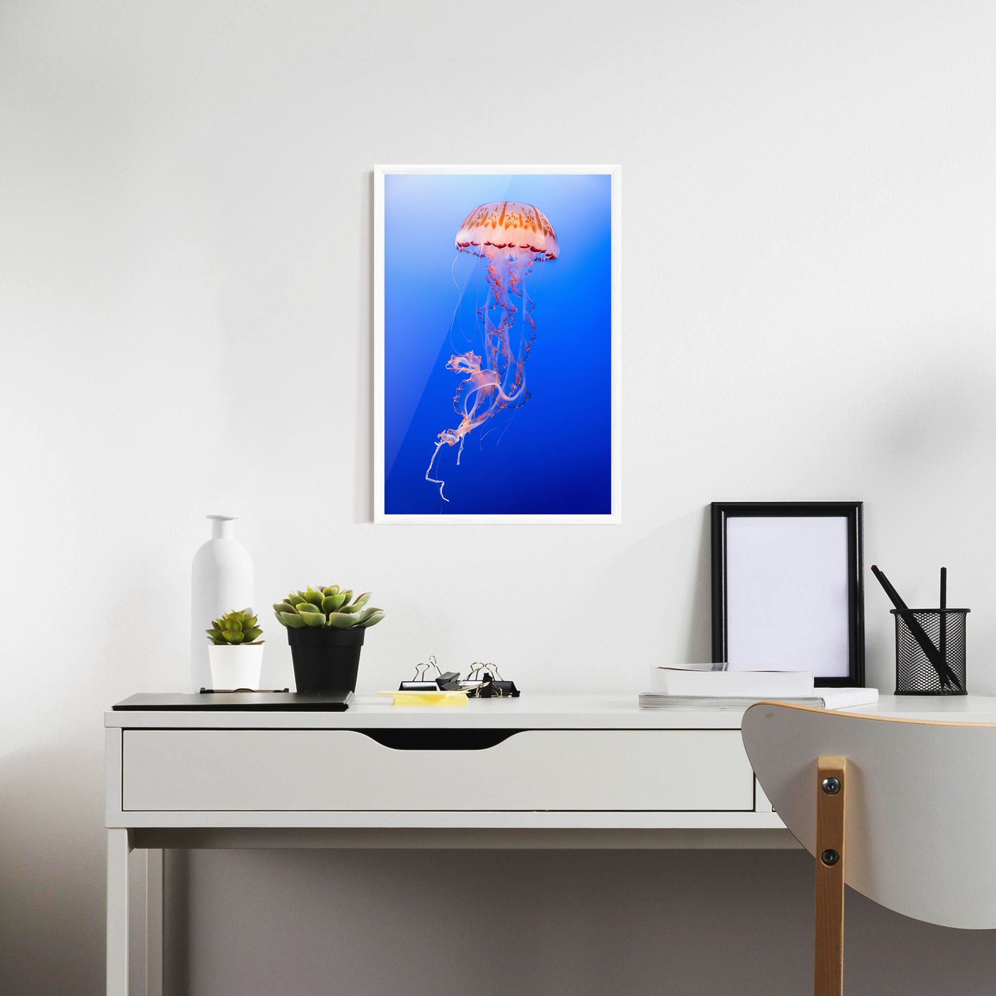 Pretty White Jellyfish mockup 7