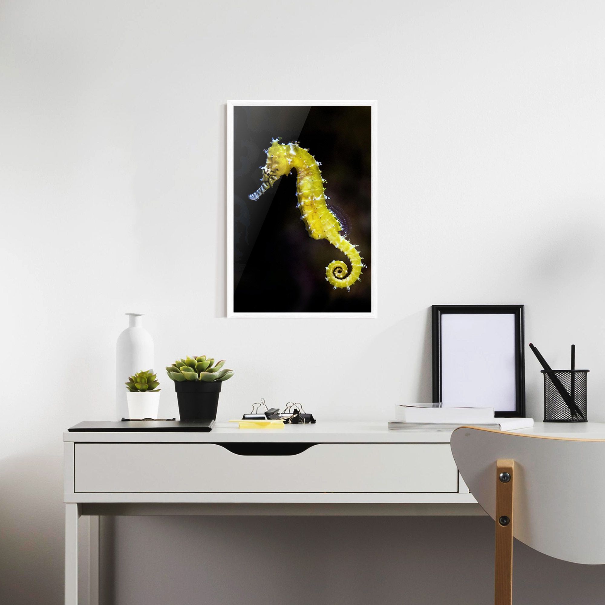 Yellow Seahorse mockup 7