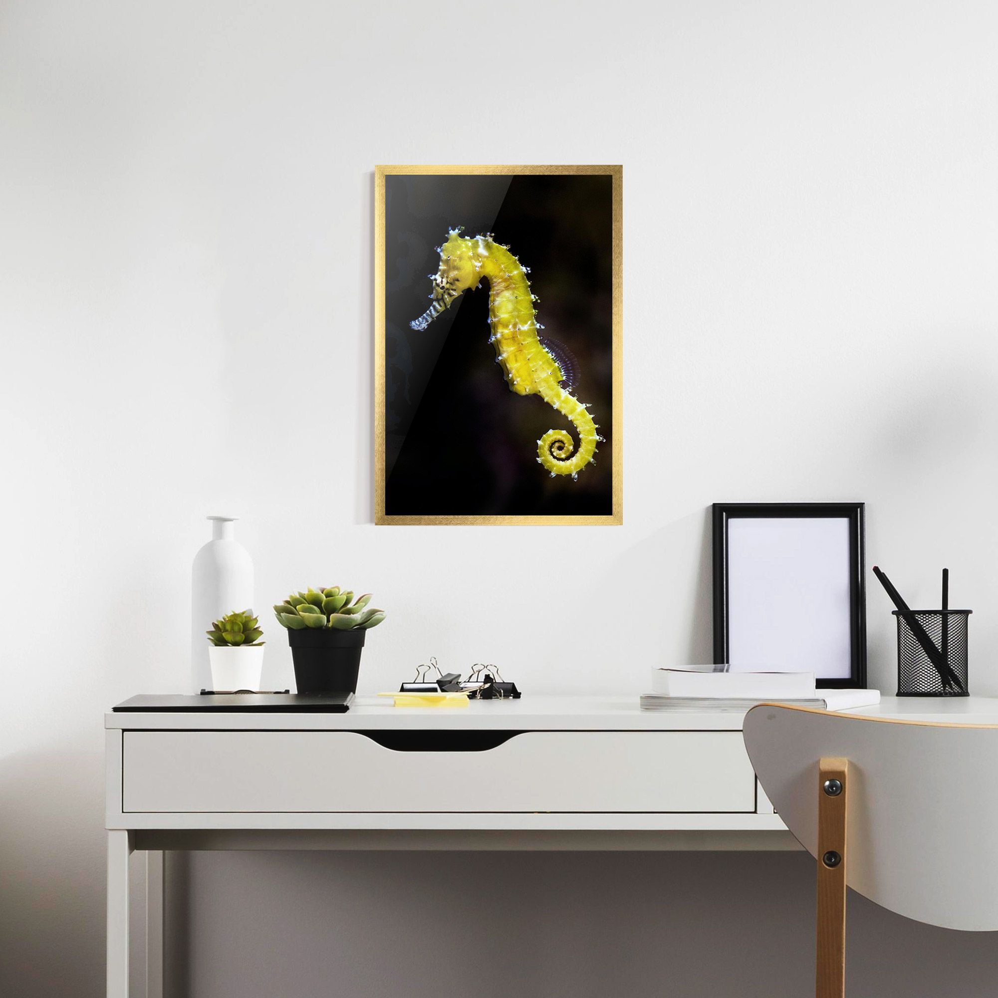 Yellow Seahorse mockup 7