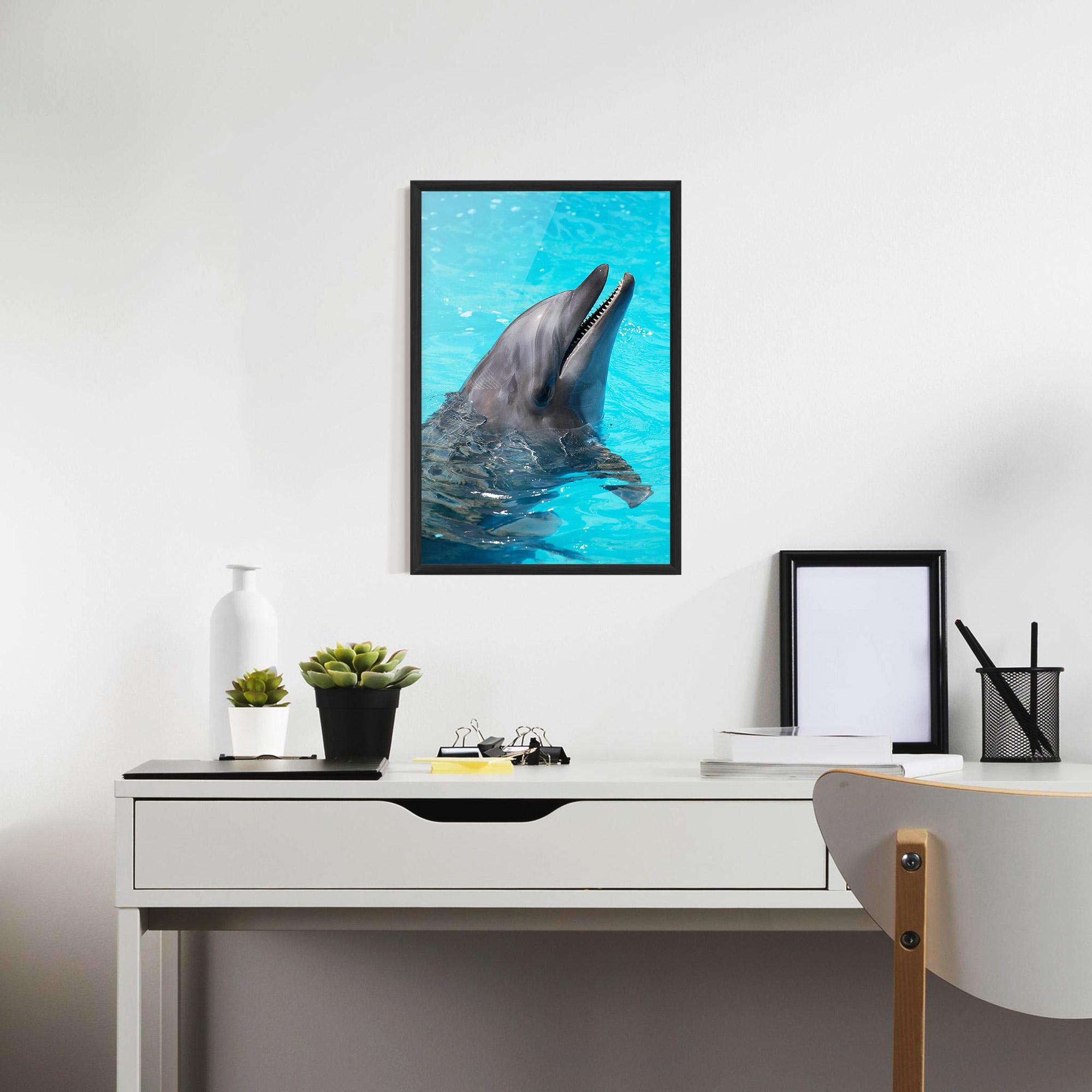 Poster Înrămat Trained Dolphin mockup 7