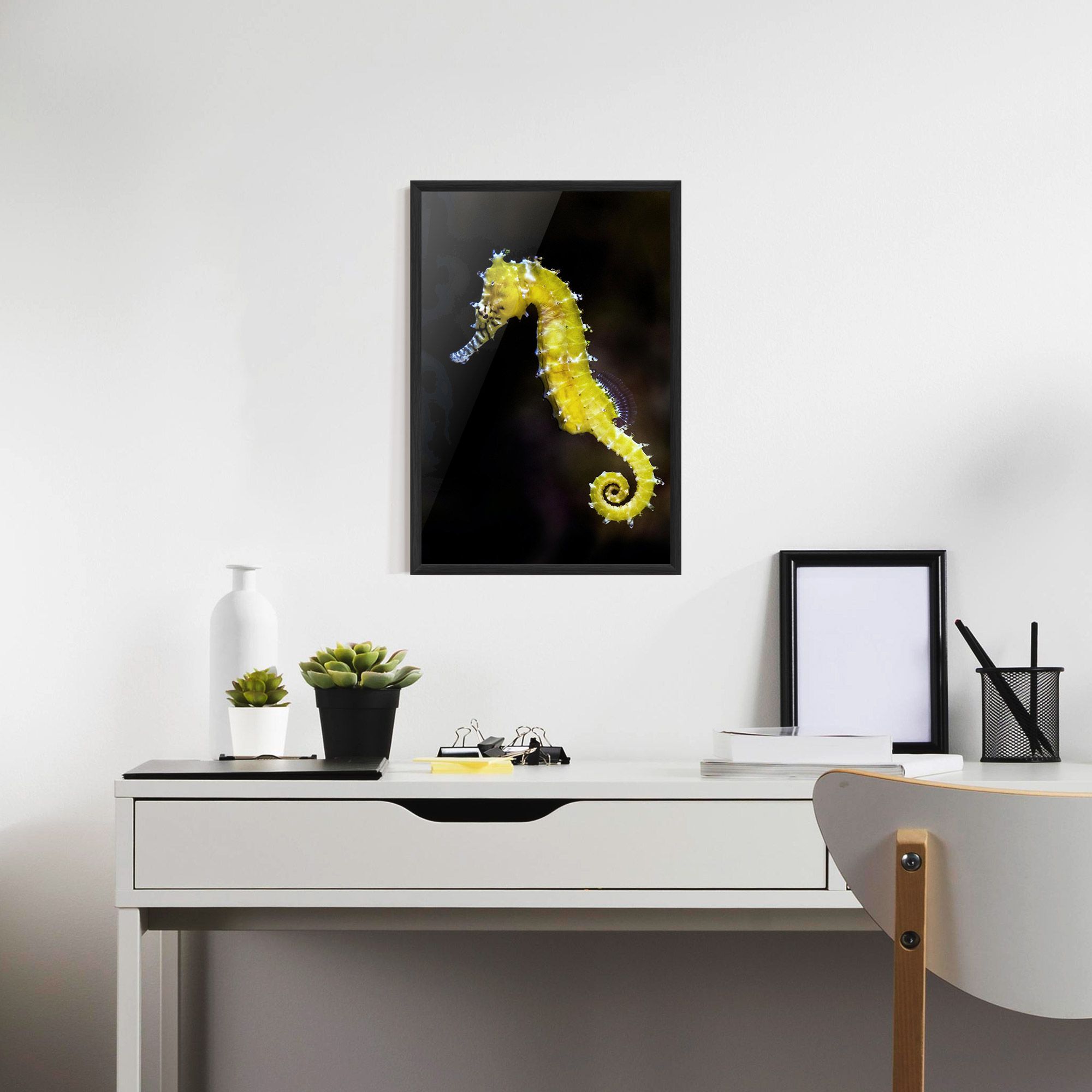 Yellow Seahorse mockup 7
