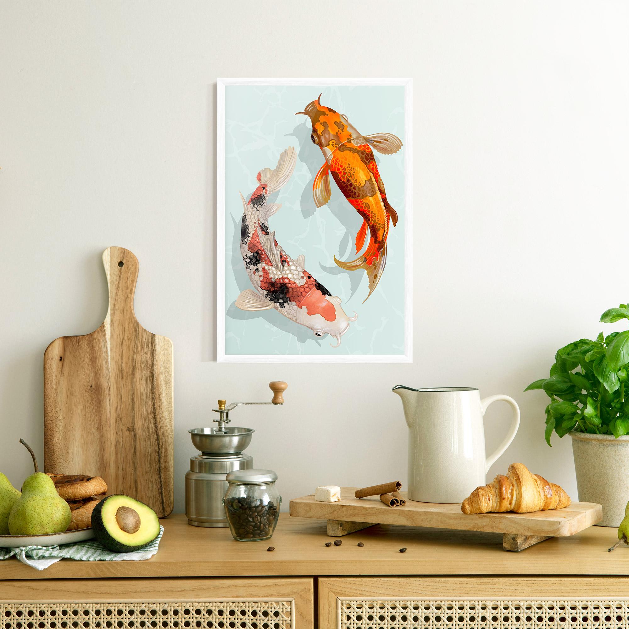 Poster Înrămat Koi Fish mockup 8