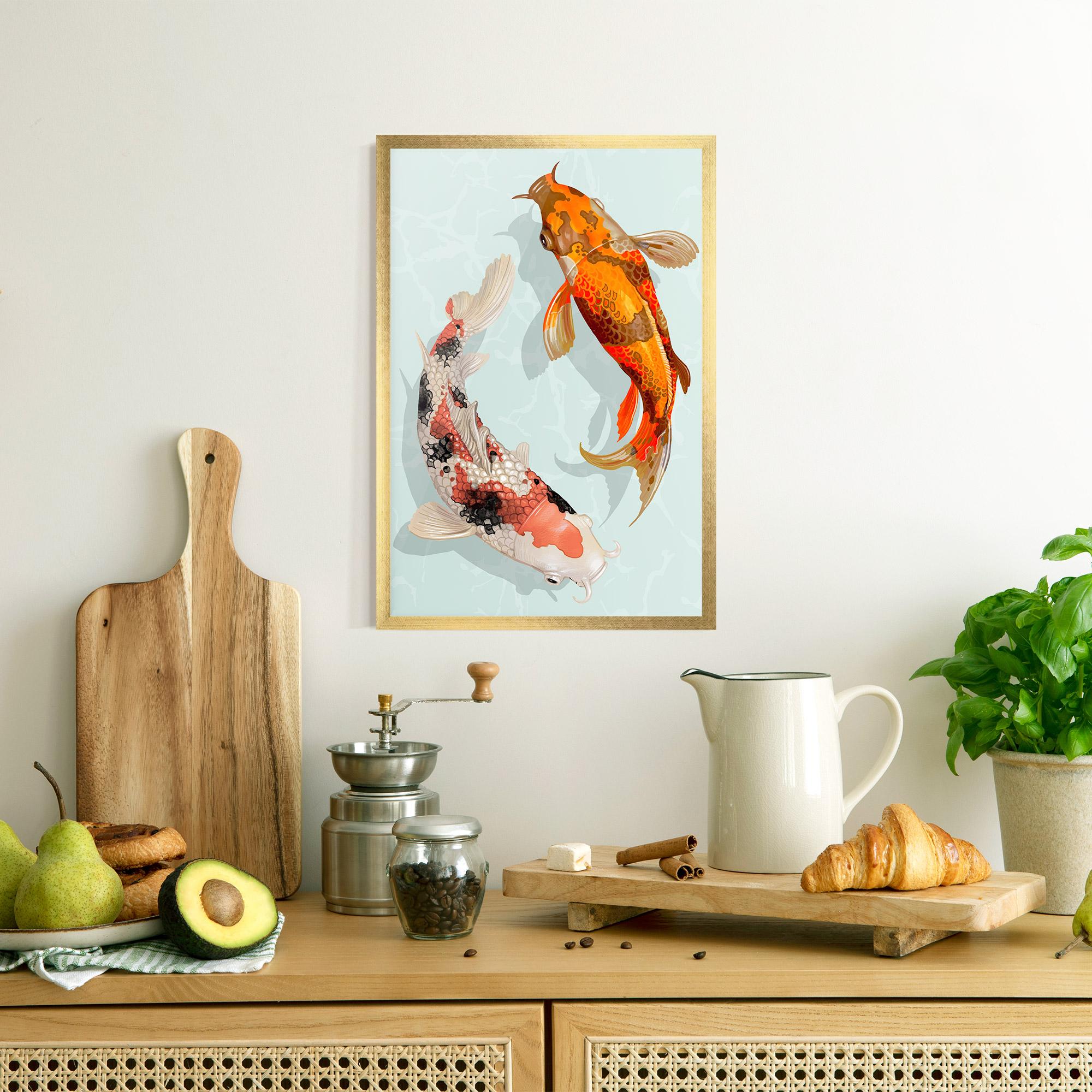 Poster Înrămat Koi Fish mockup 8