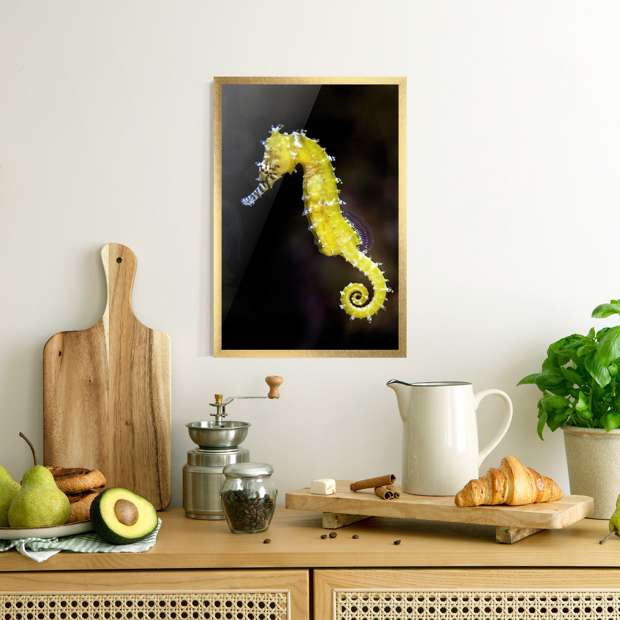 Yellow Seahorse mockup 8