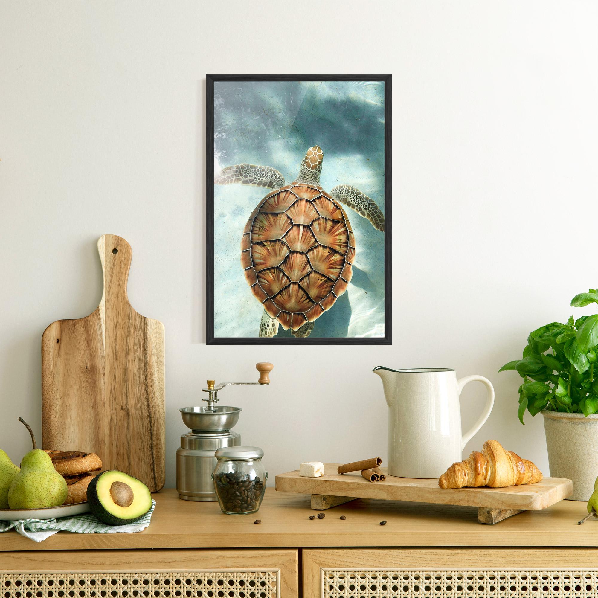 Poster Înrămat Water Tortoise mockup 8