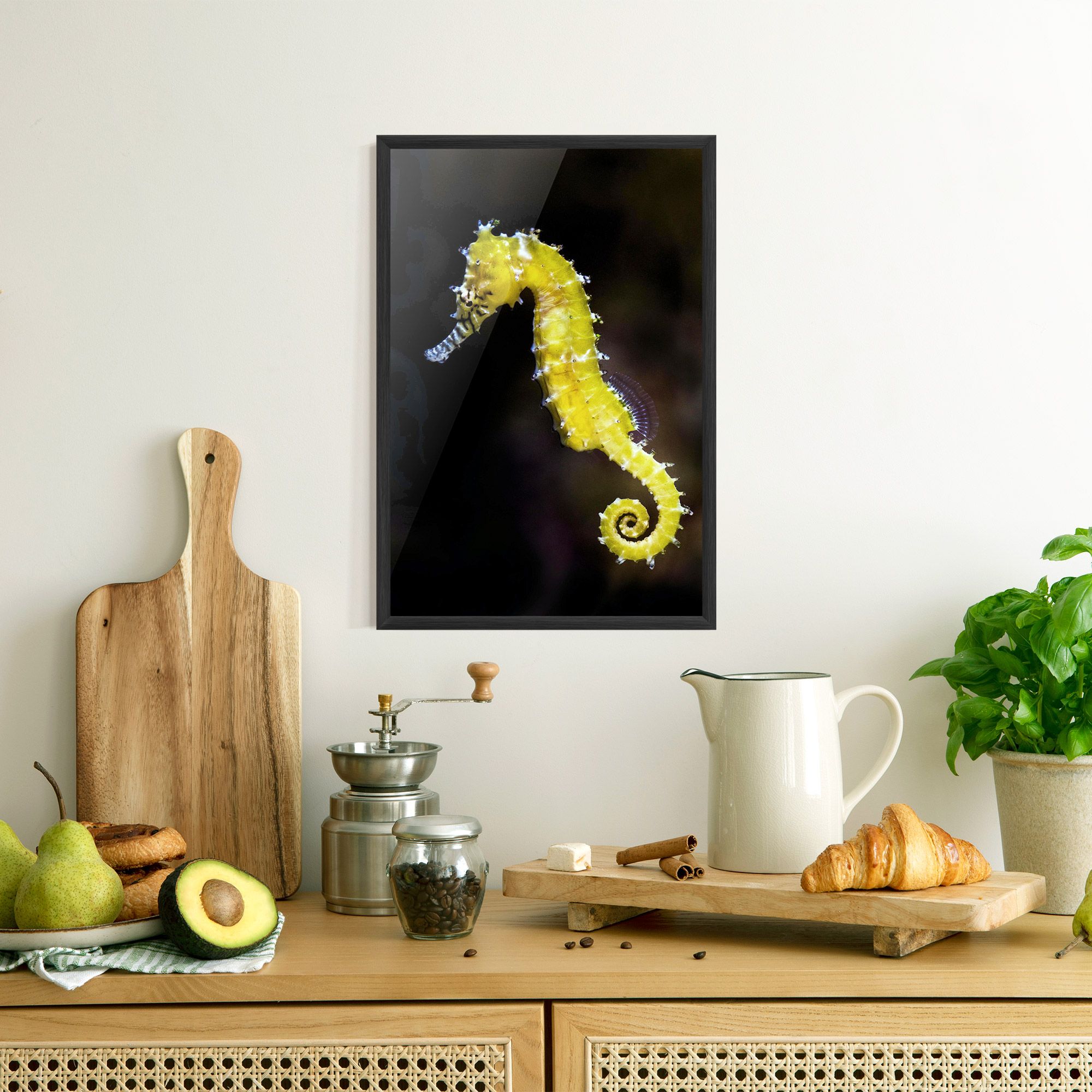 Yellow Seahorse mockup 8