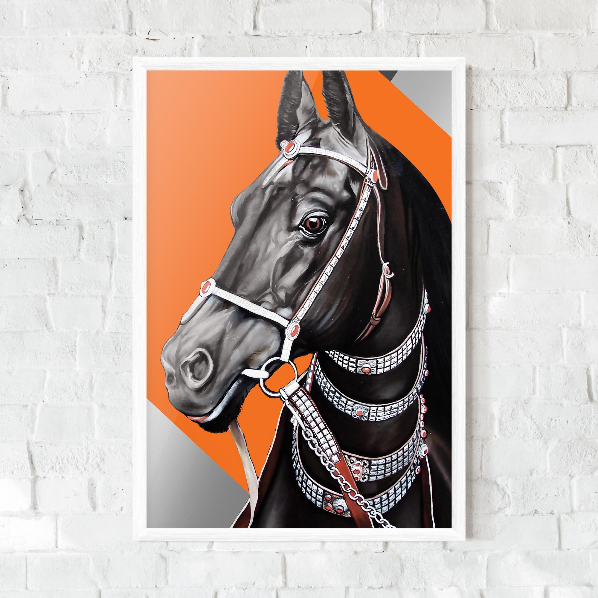 Poster Înrămat Fashion Horse mockup 0
