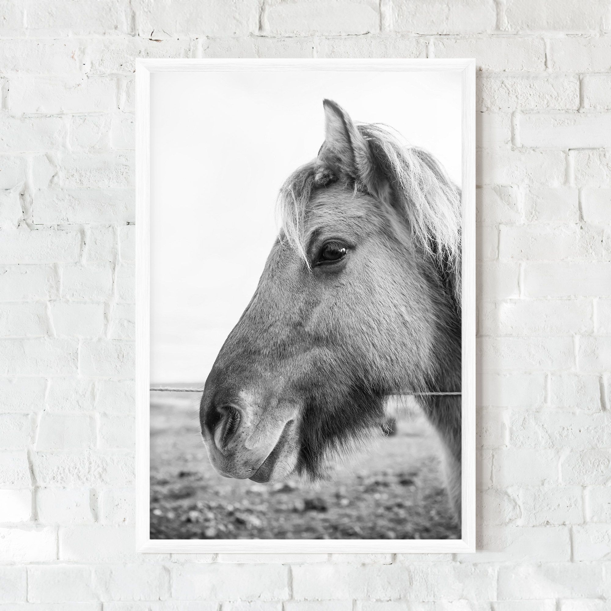 Gray Horse Head mockup 0