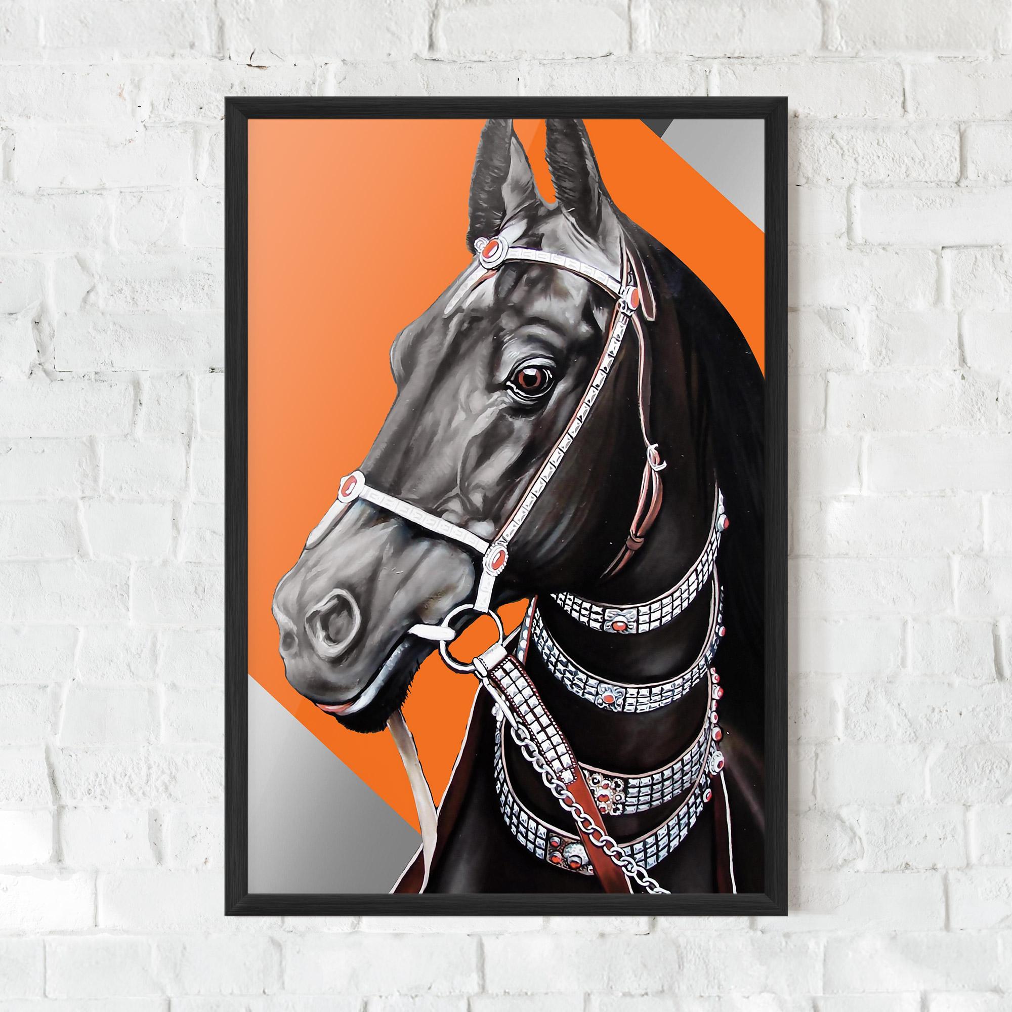 Poster Înrămat Fashion Horse mockup 0