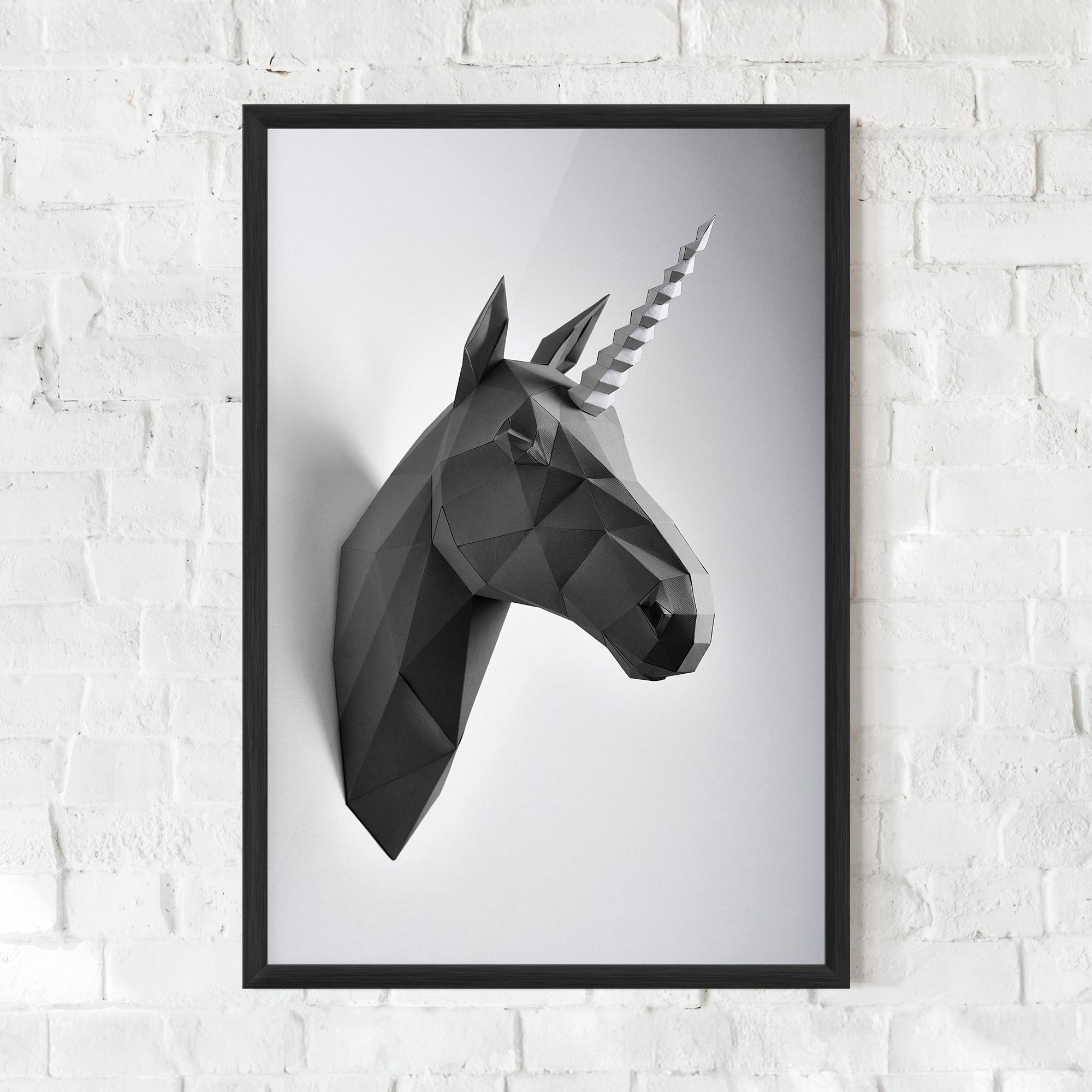Poster Înrămat Geometrical Unicorn mockup 0