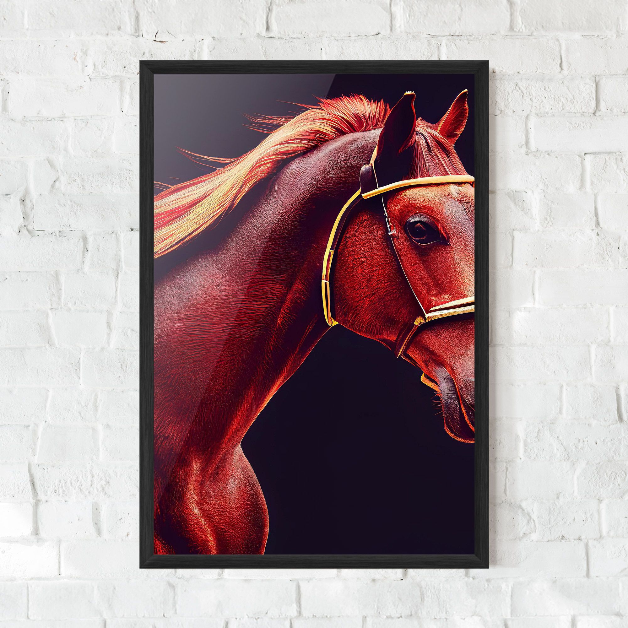 Red Horse Portrait mockup 0