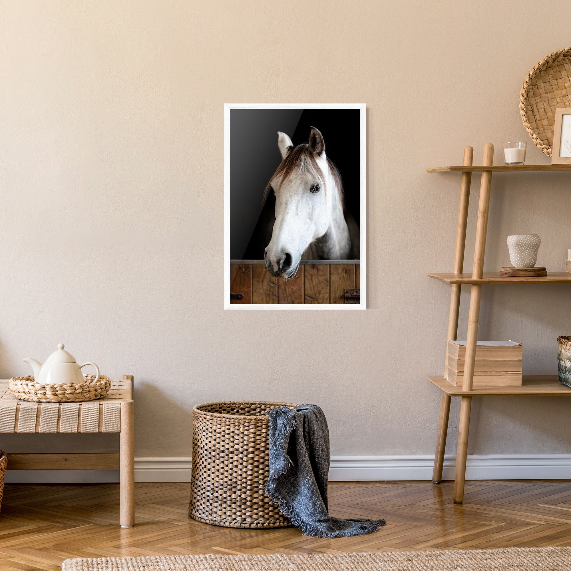 Grey Horse Head mockup 9