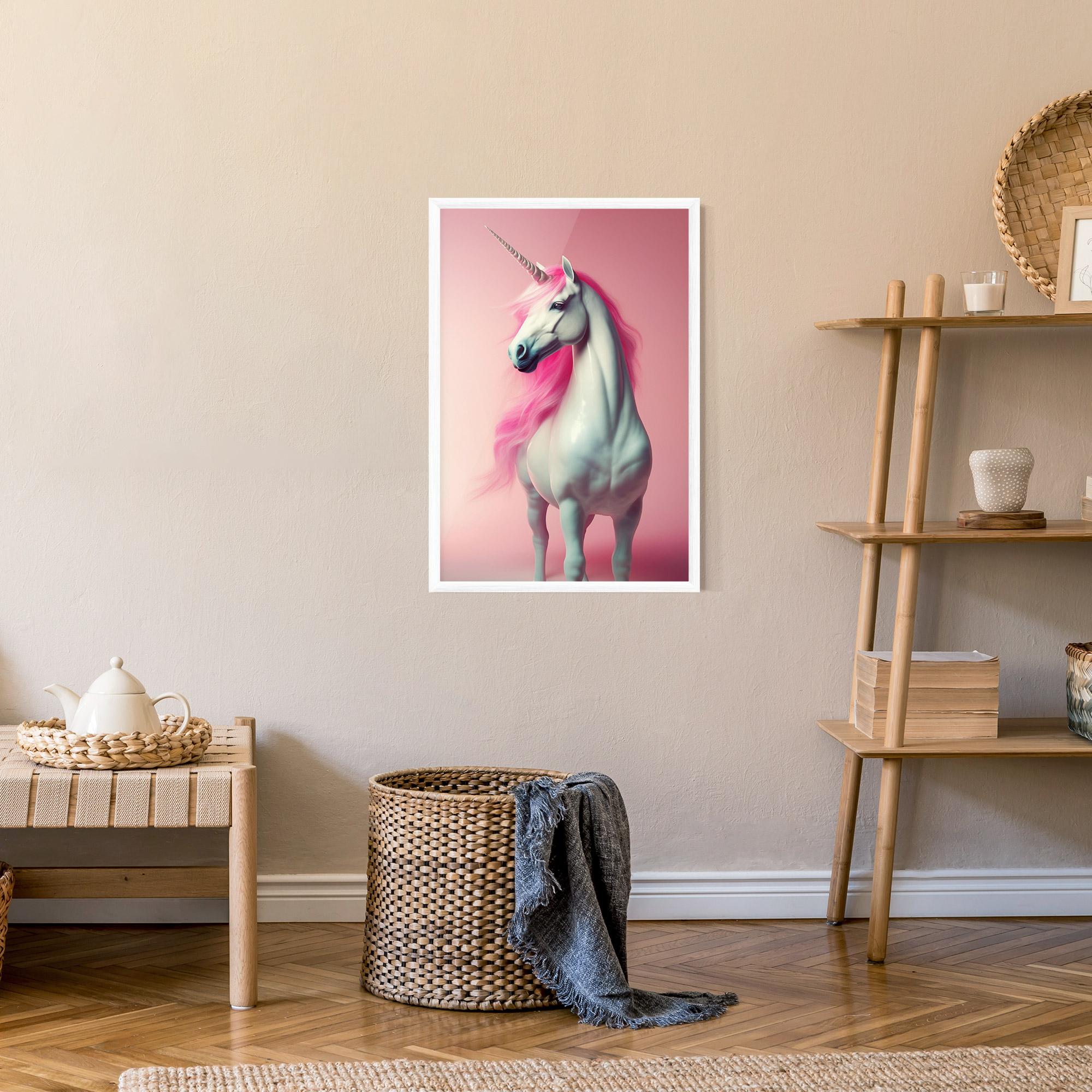 Poster Înrămat Pink Unicorn mockup 9