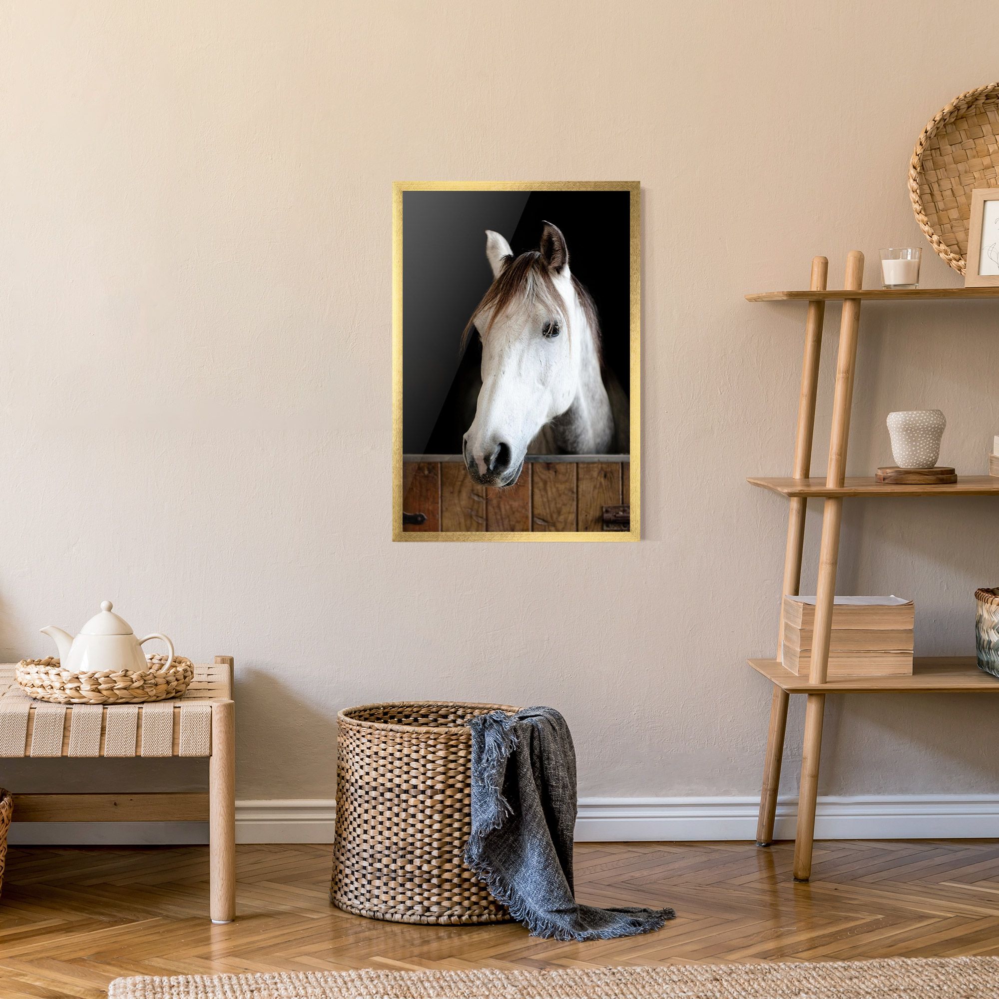 Grey Horse Head mockup 9
