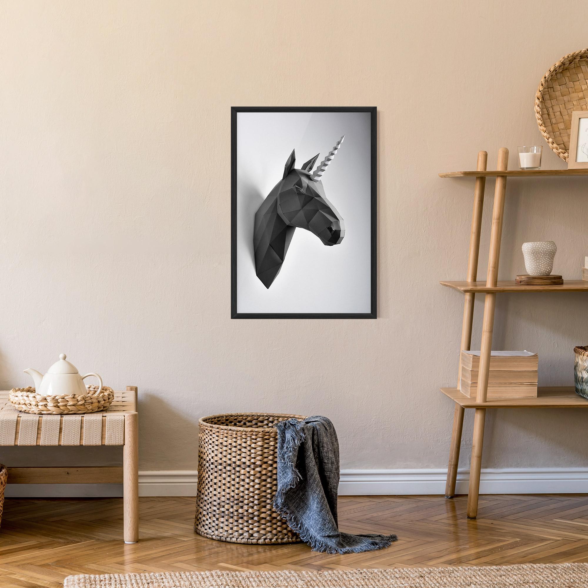 Poster Înrămat Geometrical Unicorn mockup 9