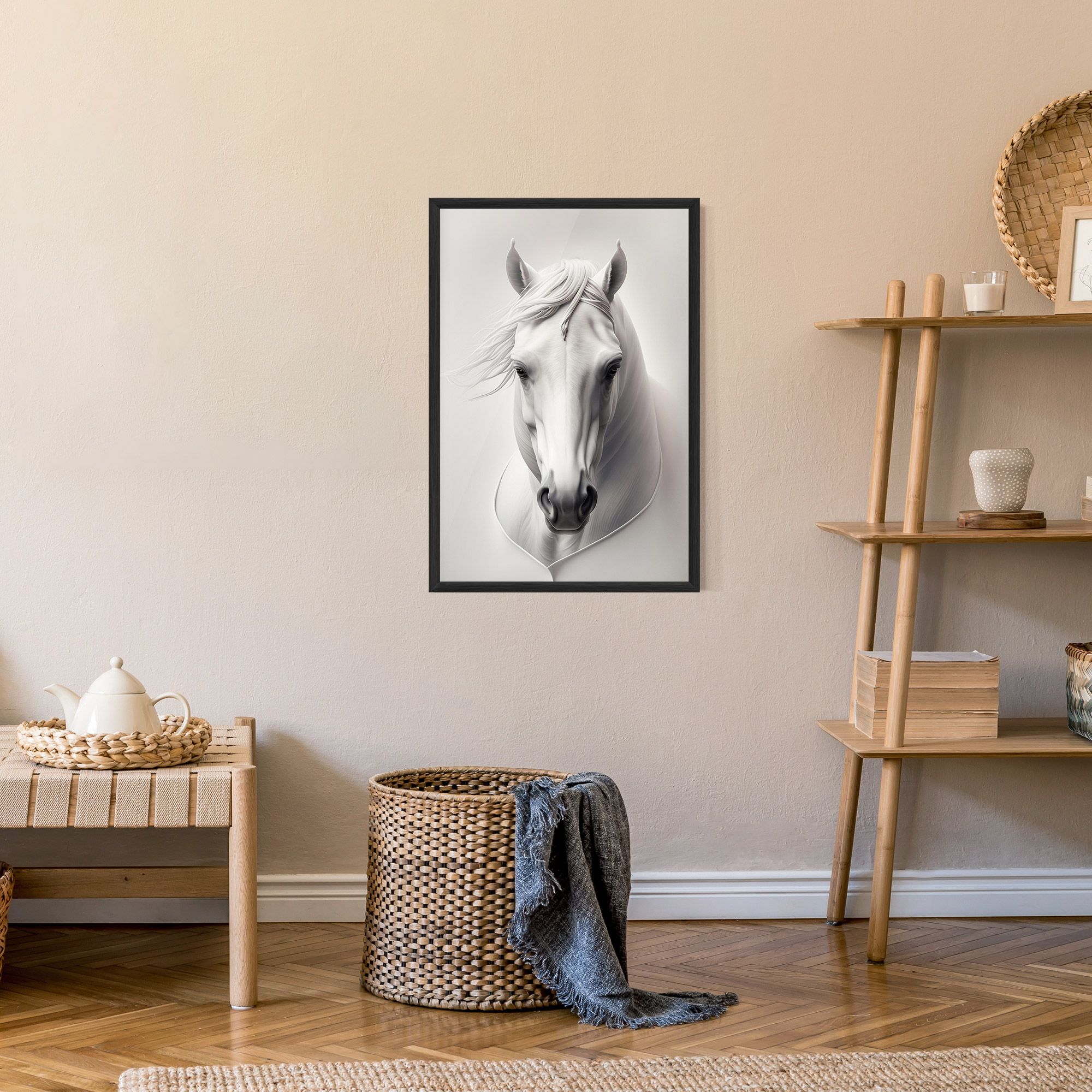 White Horse Portrait mockup 9