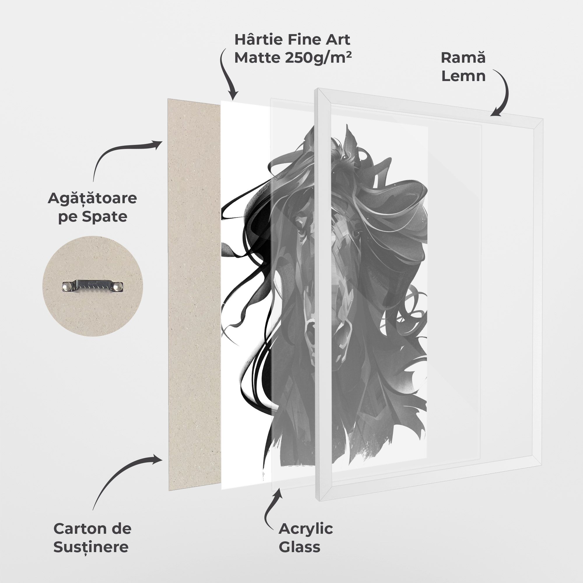 Black Horse Portrait mockup 1