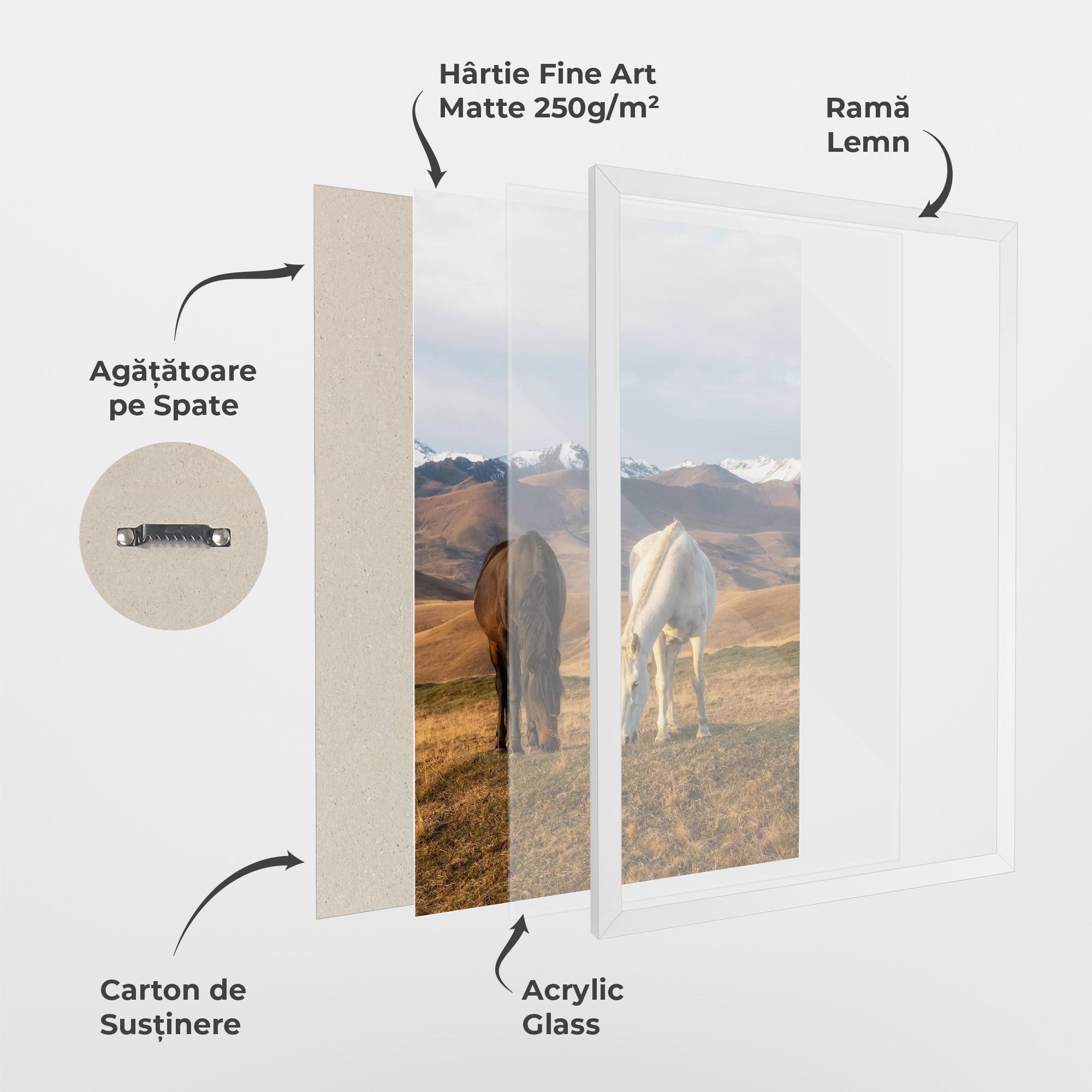 Poster Înrămat Mountain Horses mockup 1