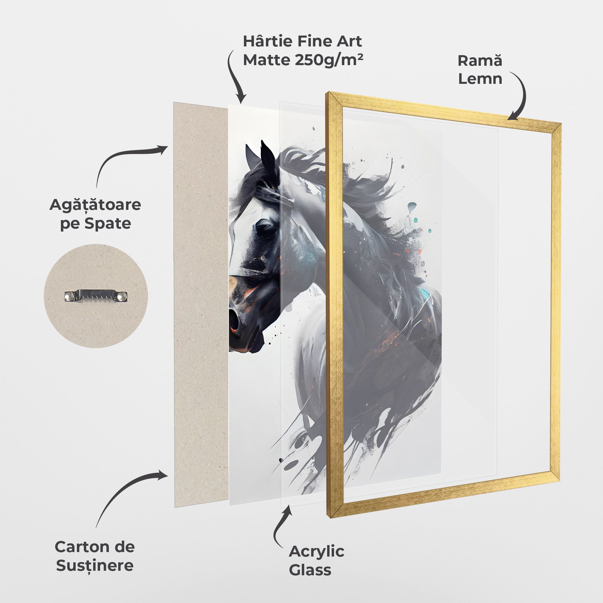 Black Paint Horse mockup 1