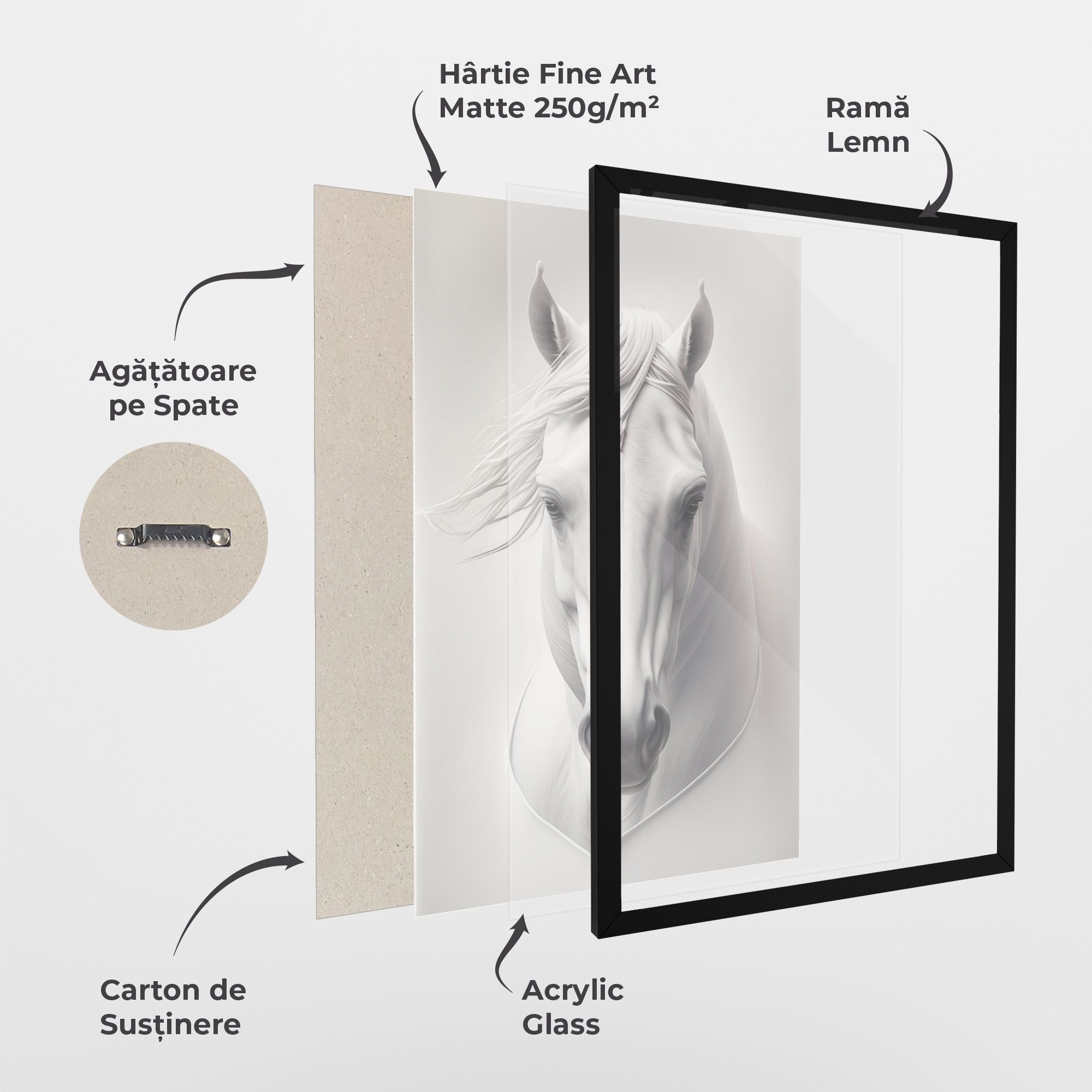 White Horse Portrait mockup 1