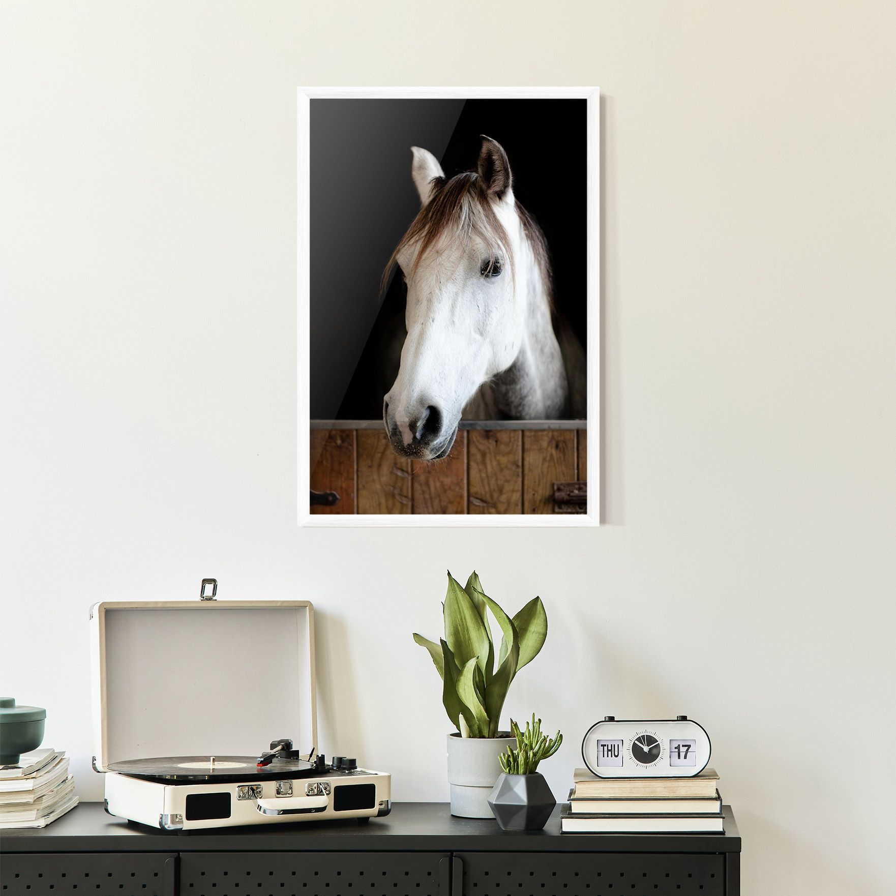Grey Horse Head mockup 2