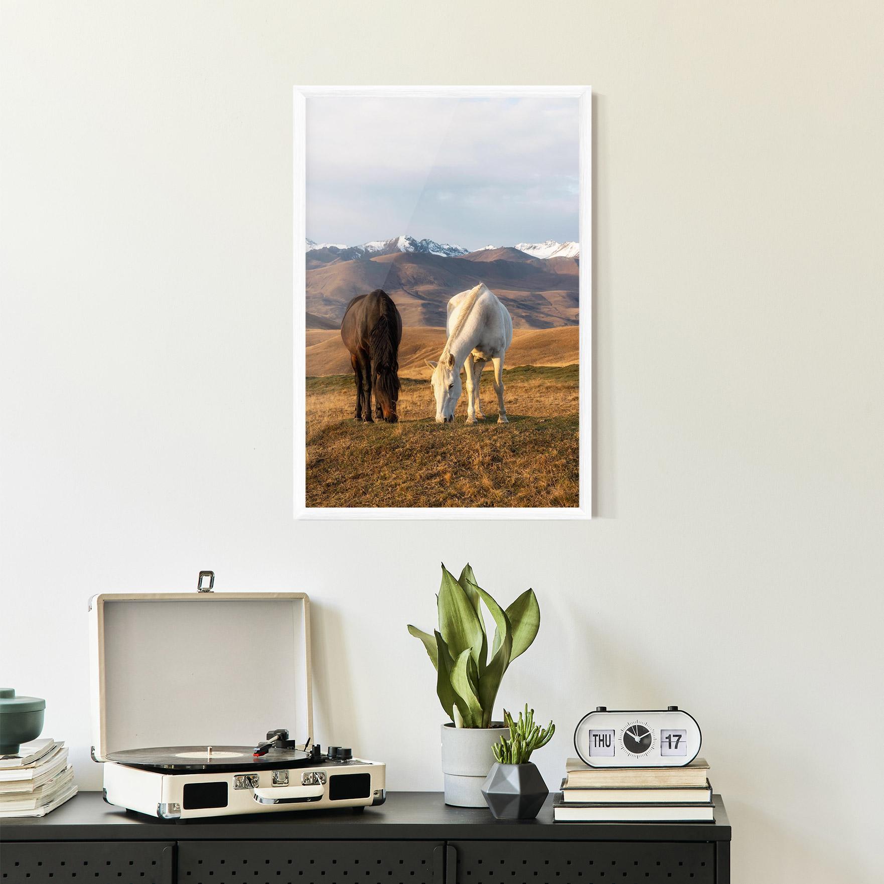 Poster Înrămat Mountain Horses mockup 2