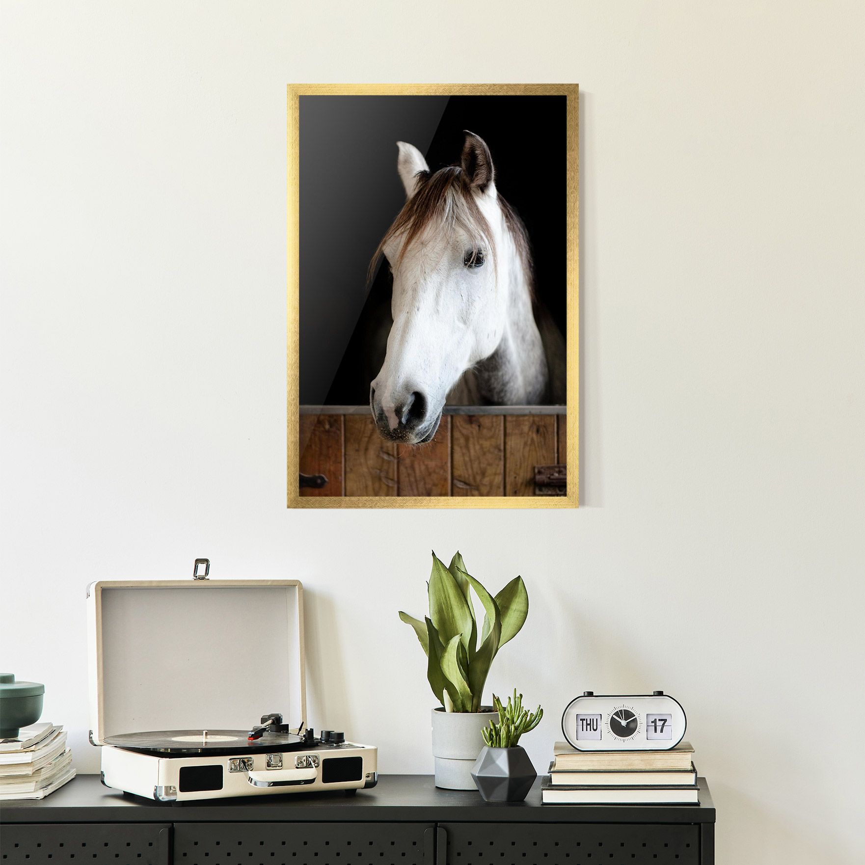 Grey Horse Head mockup 2