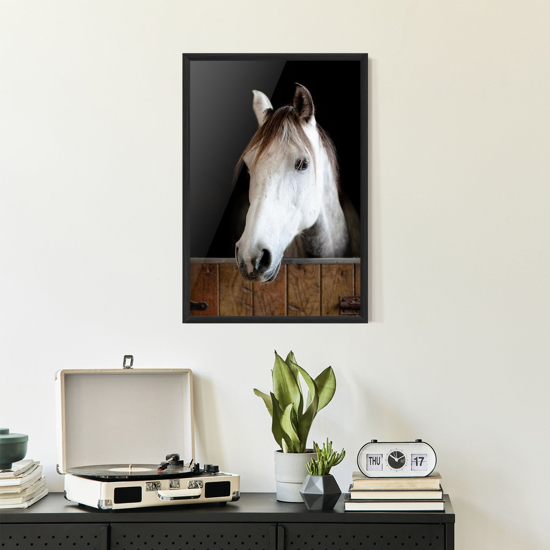 Grey Horse Head mockup 2
