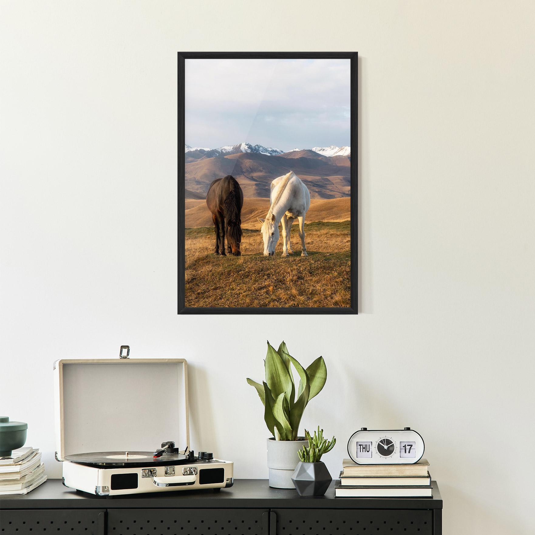 Poster Înrămat Mountain Horses mockup 2