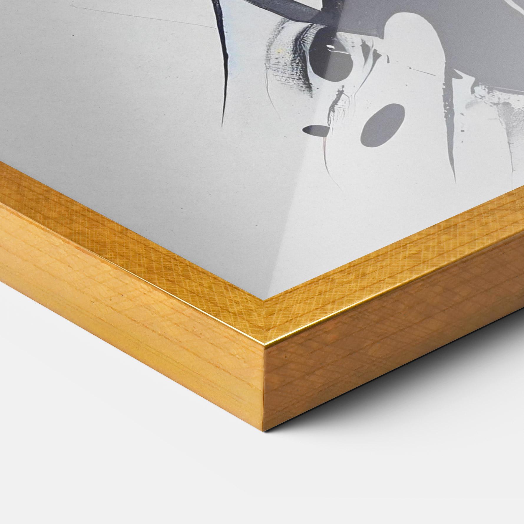 Poster Înrămat Black Paint Horse mockup 3