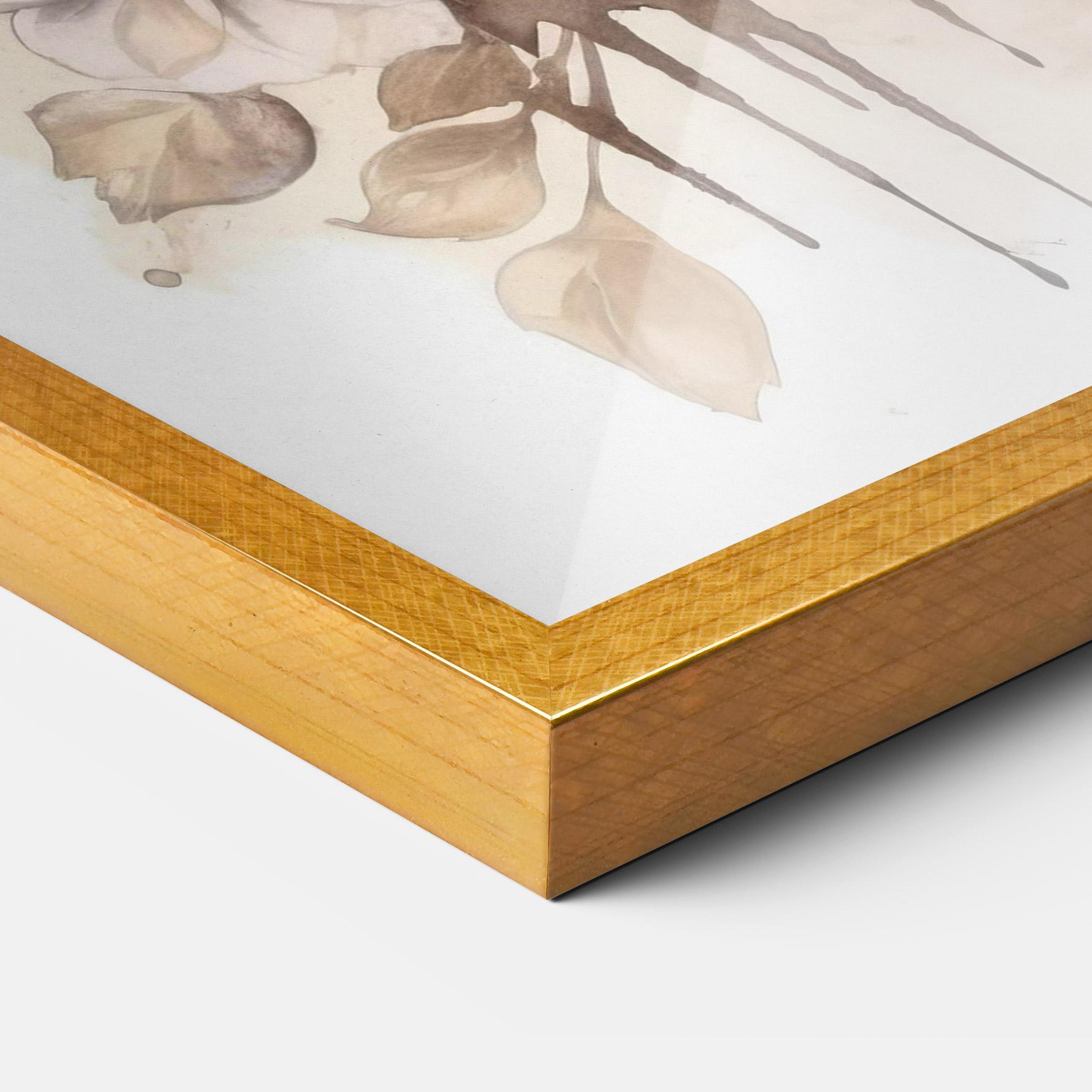 Poster Înrămat Flower Brown Horse mockup 3