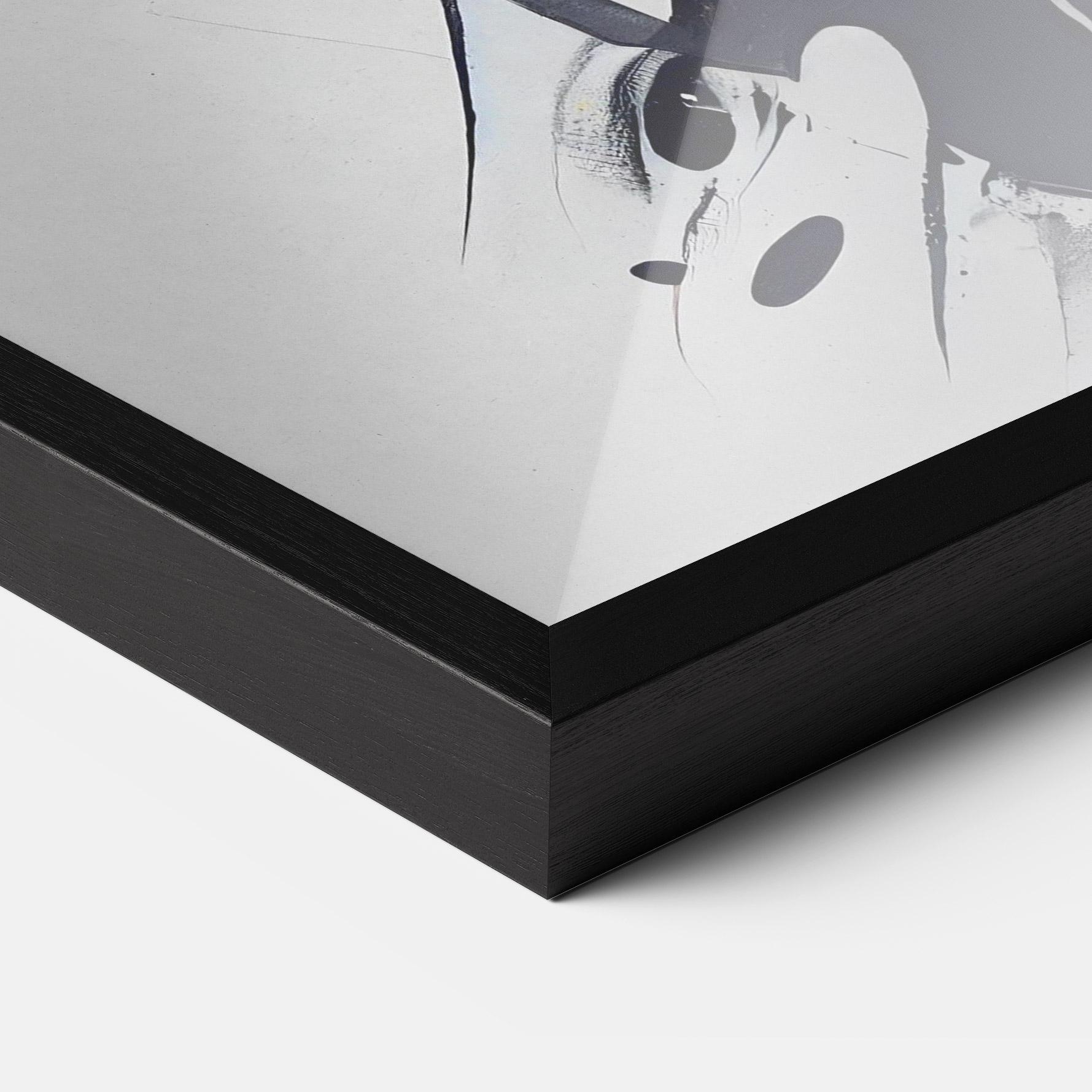 Poster Înrămat Black Paint Horse mockup 3