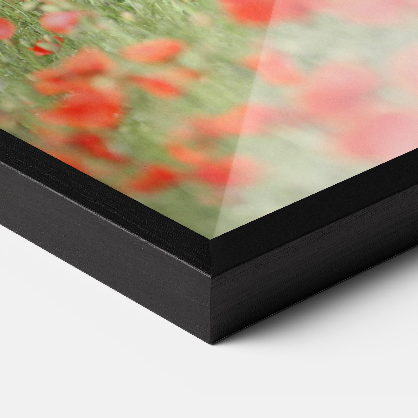 Poster Înrămat Red Flowers Horse mockup 3