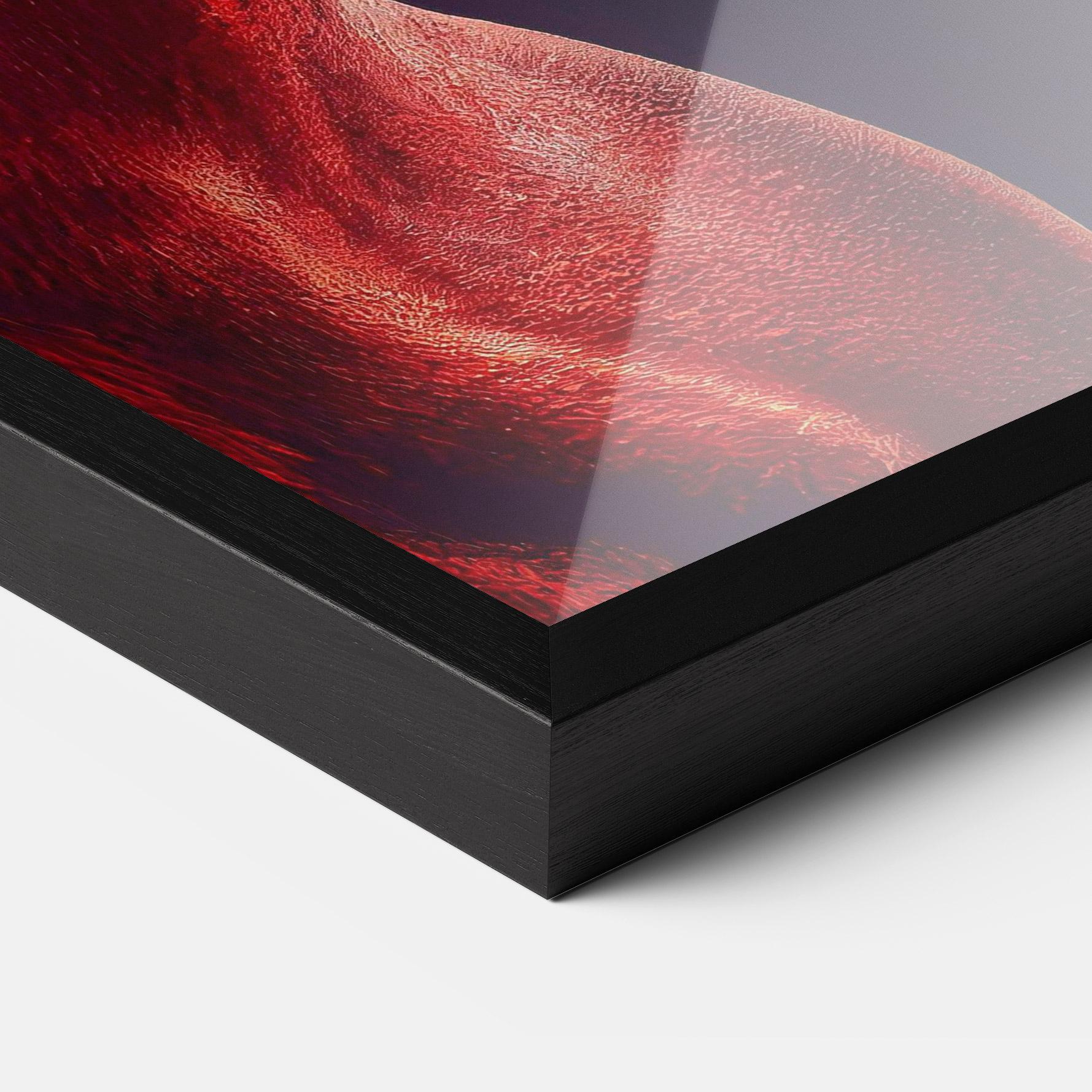 Poster Înrămat Red Horse Portrait mockup 3