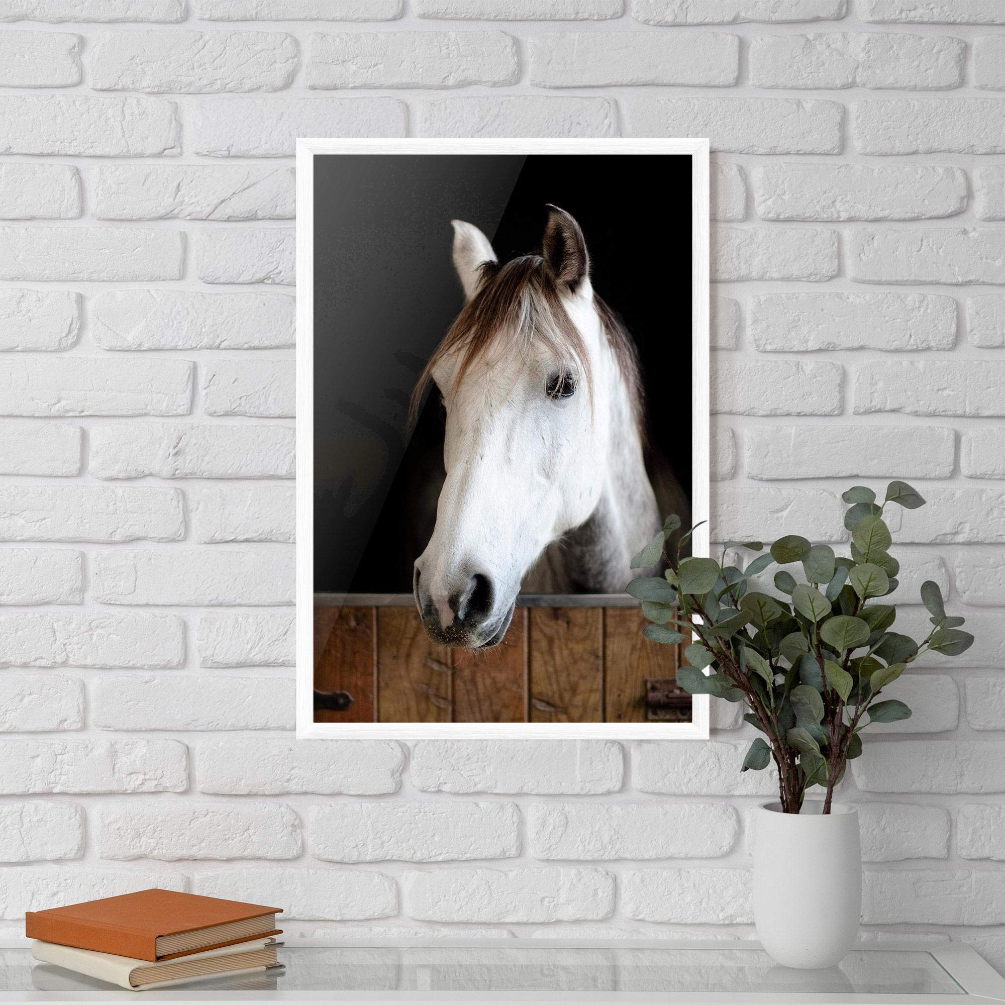 Grey Horse Head mockup 5