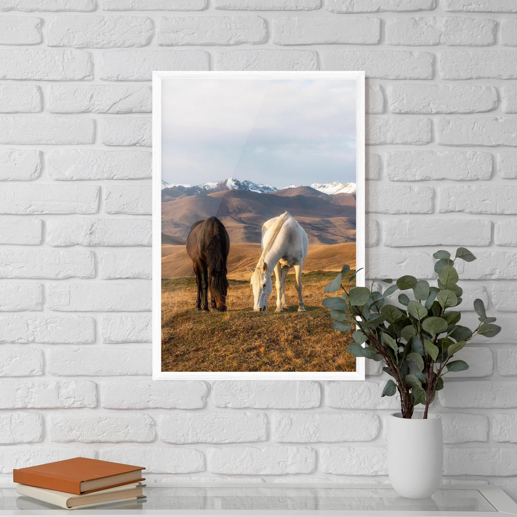 Poster Înrămat Mountain Horses mockup 5