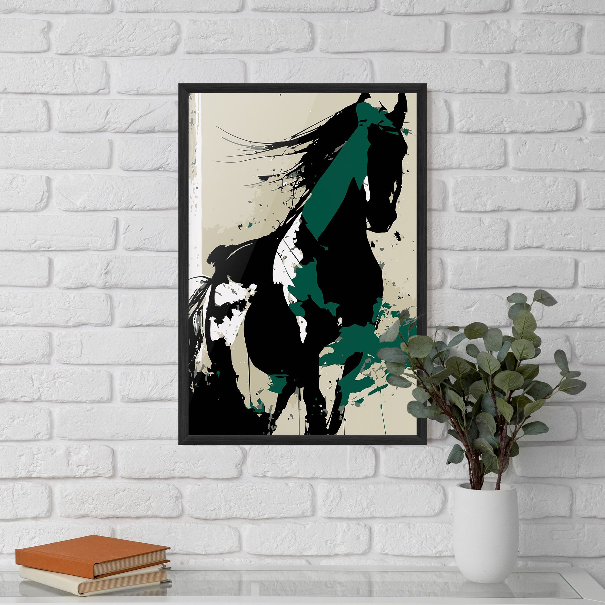 Black Green Horse mockup 5