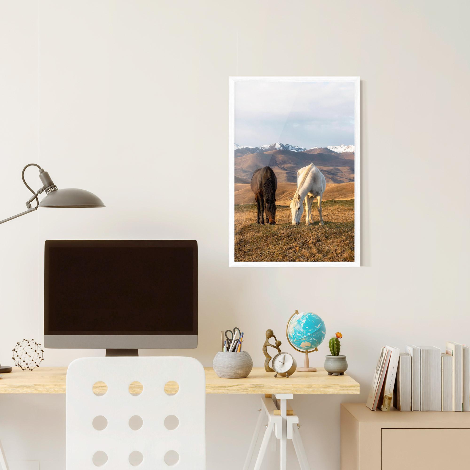 Poster Înrămat Mountain Horses mockup 6