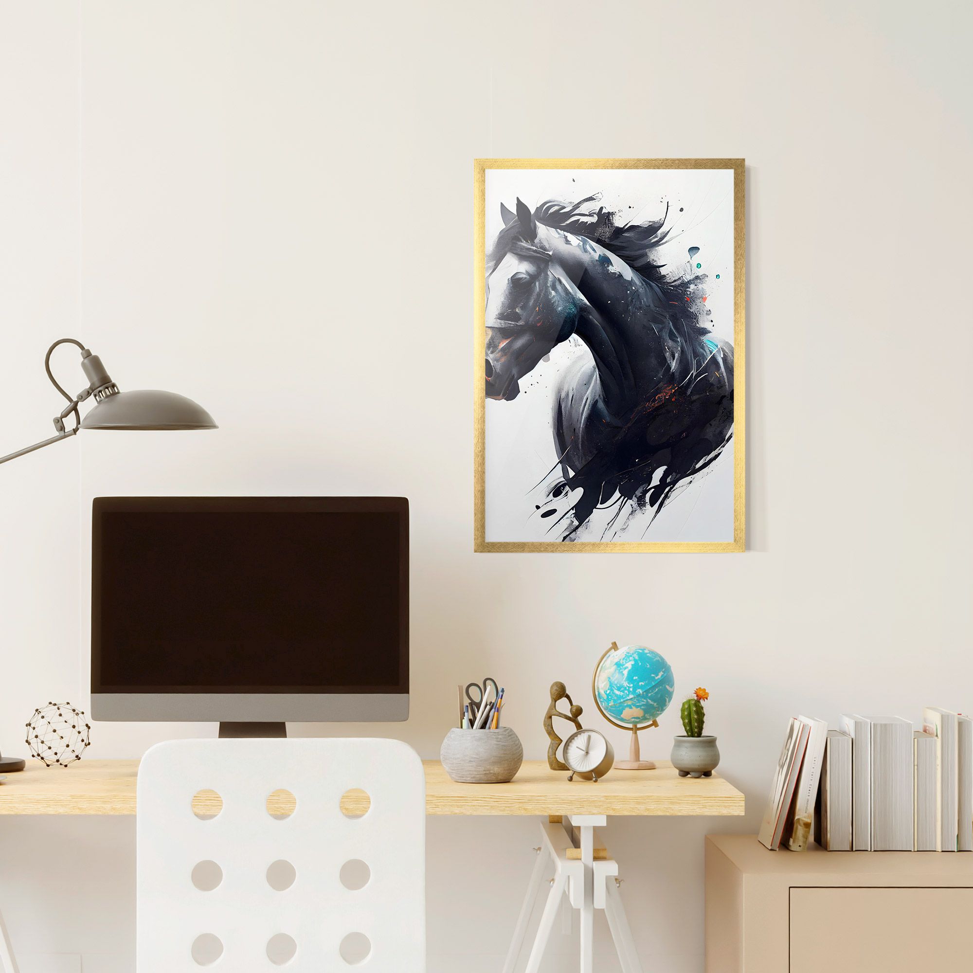 Black Paint Horse mockup 6