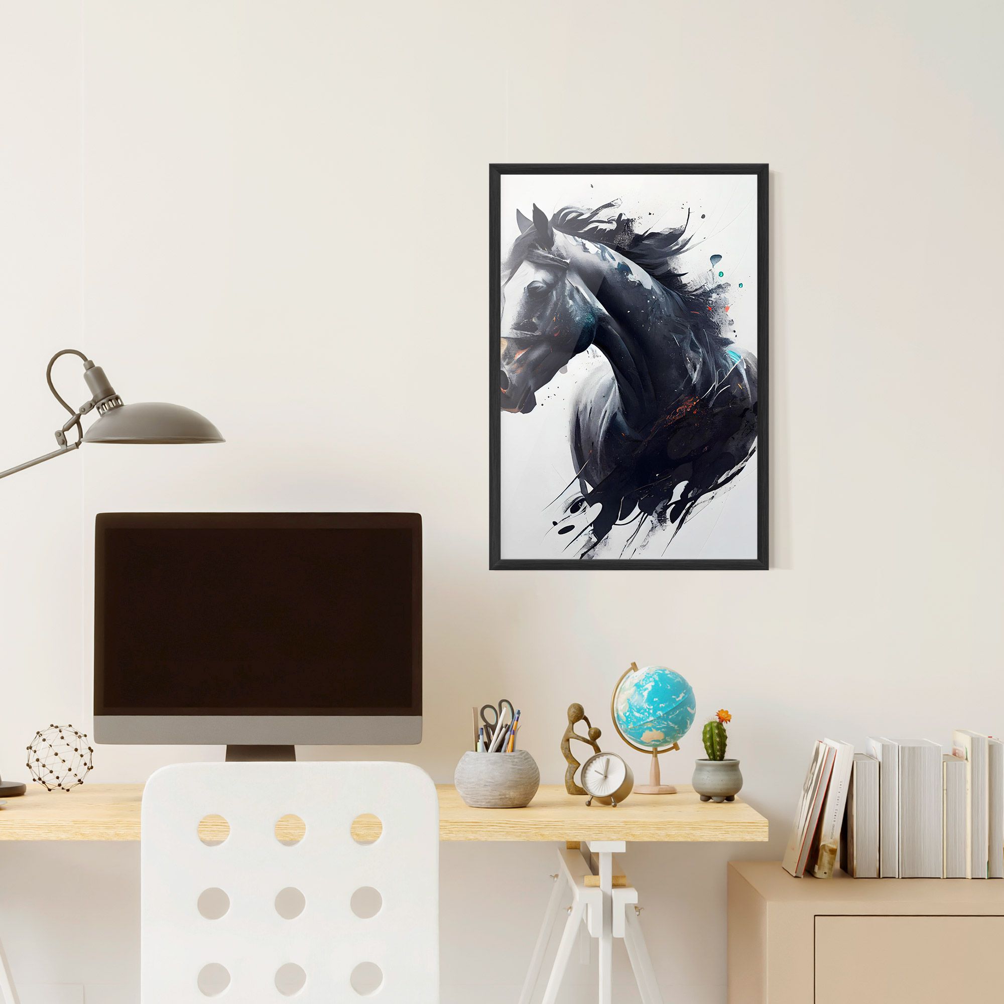 Black Paint Horse mockup 6