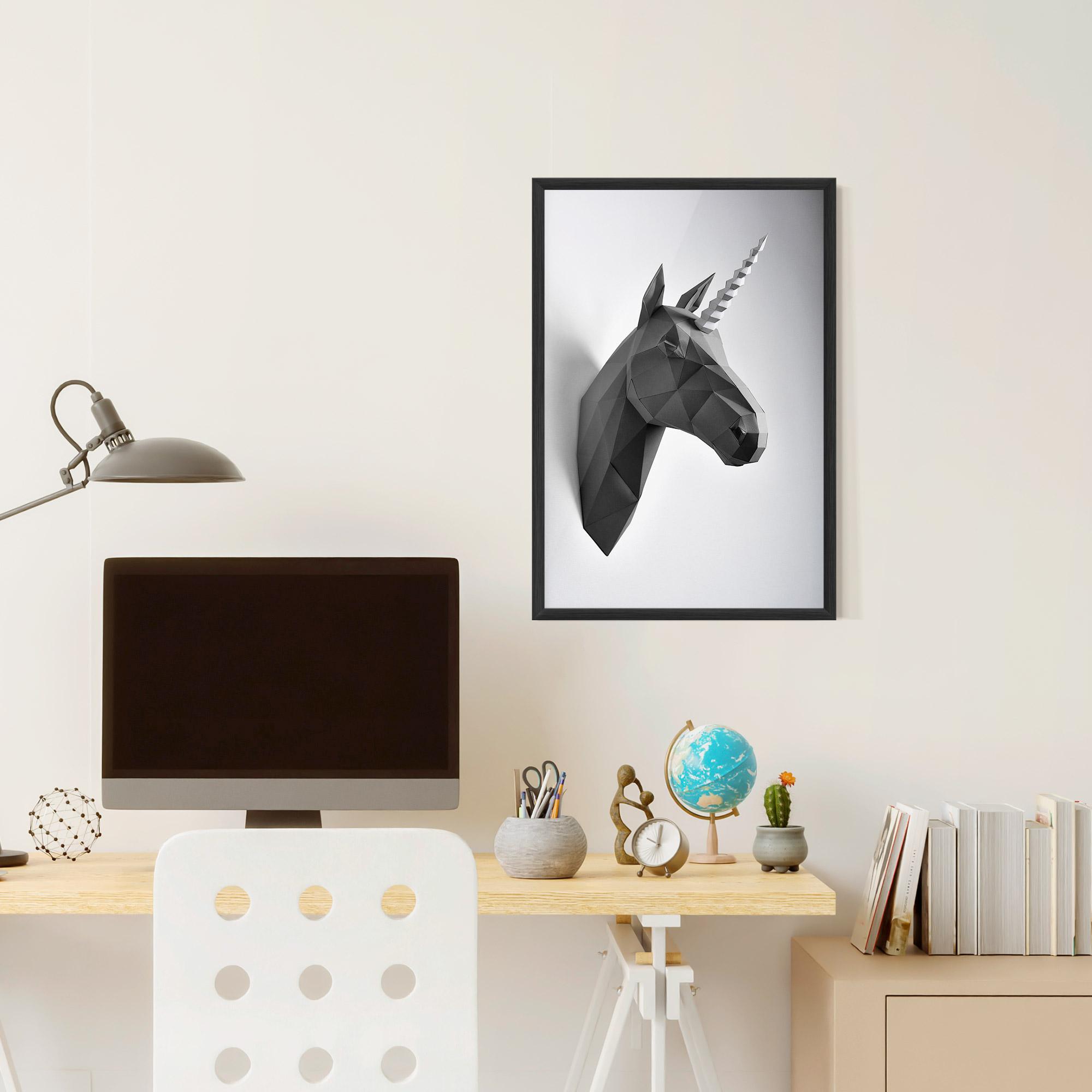 Poster Înrămat Geometrical Unicorn mockup 6